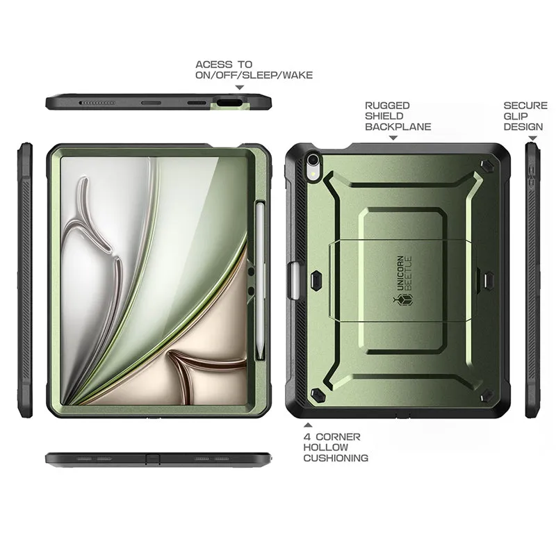 Editors Pick iPad Air 11 Inch (2024) Unicorn Beetle Pro Rugged Case- Dark Green  Limited Release!