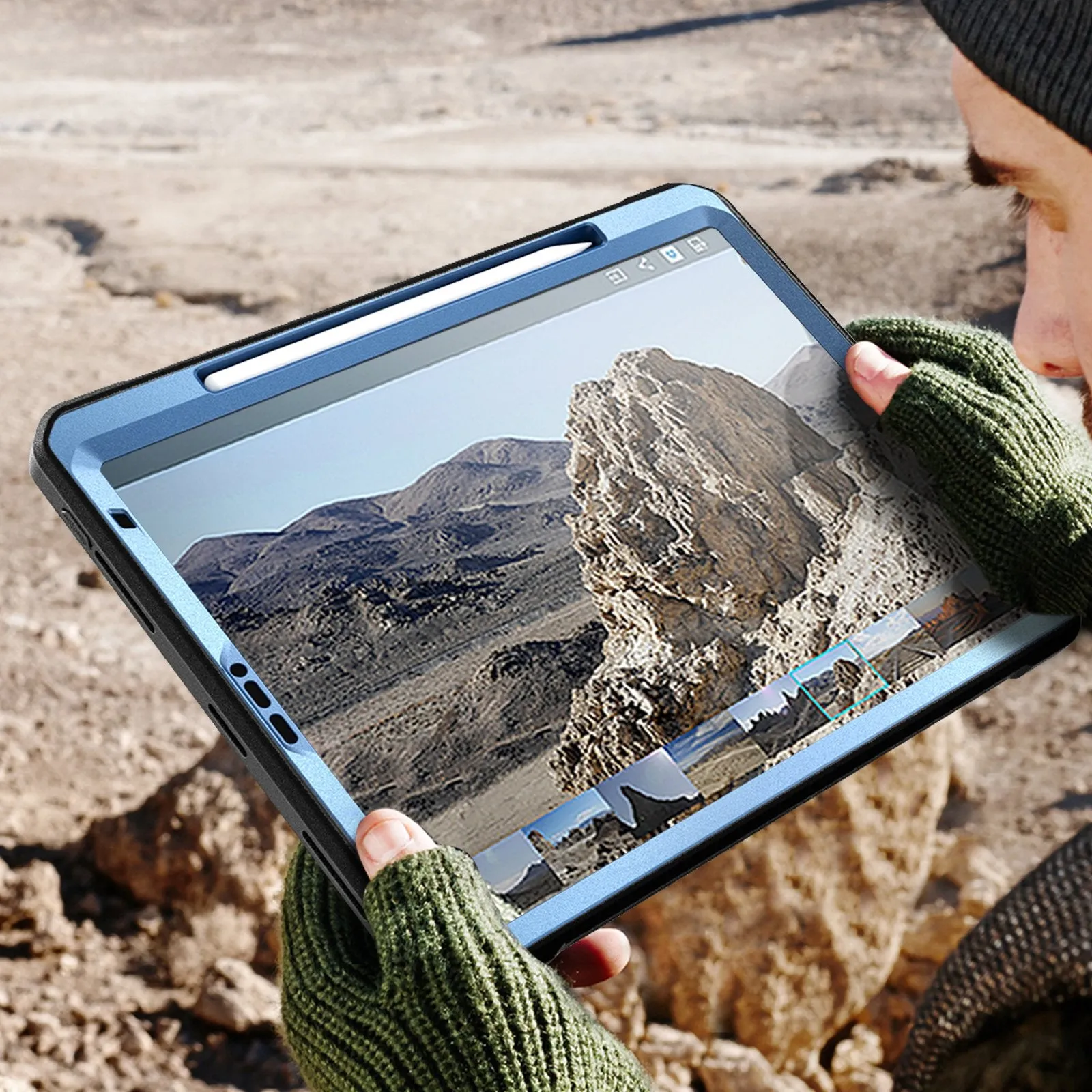 Editors Pick iPad Pro 11 Inch (2020) Unicorn Beetle Pro Rugged Case-Metallic Blue  Limited Availability!