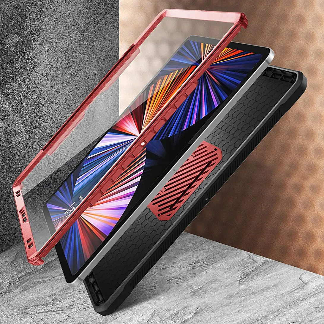 Editors Pick iPad Pro 12.9 Inch (2021) Unicorn Beetle Pro Rugged Case-Metallic Red  Last Chance!