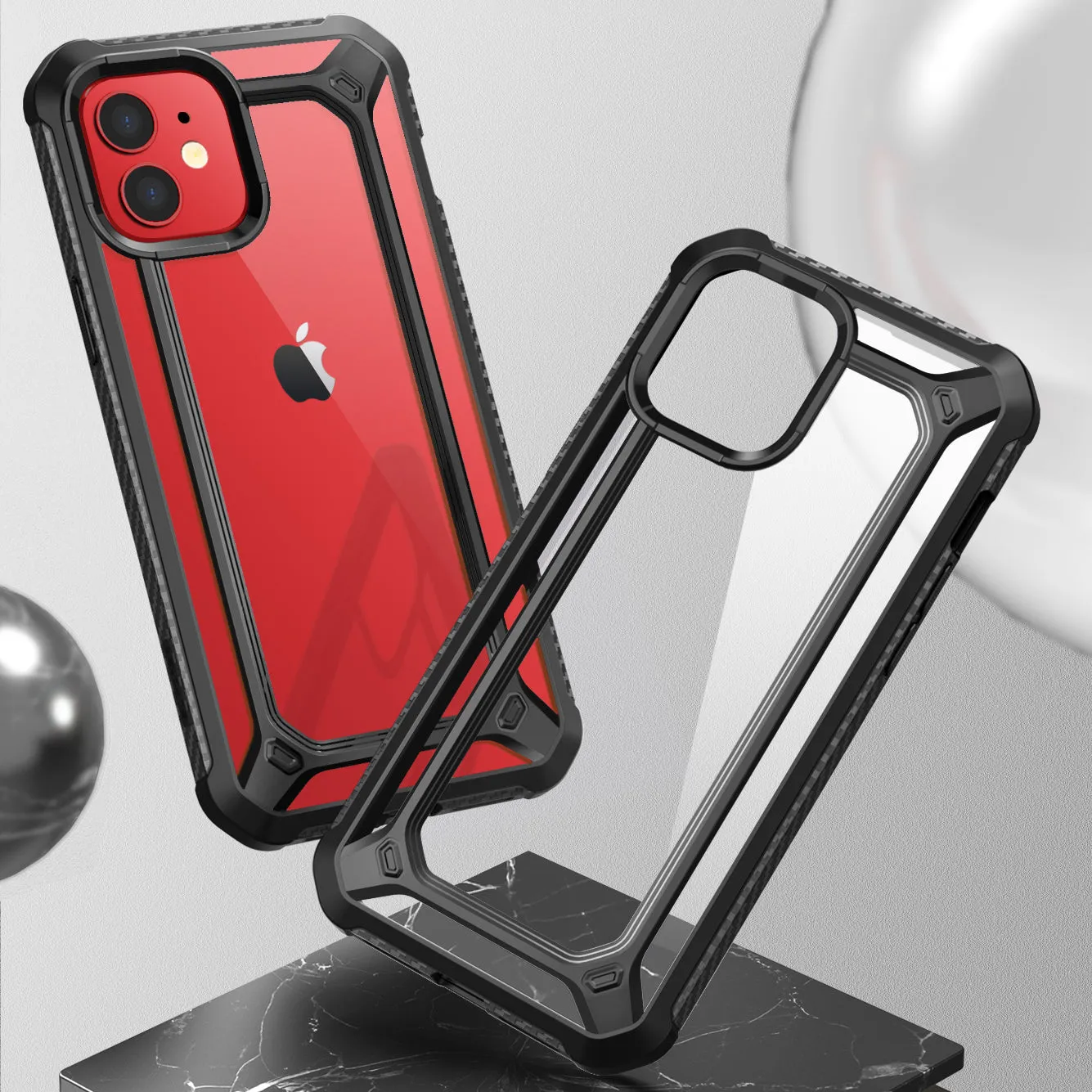 Editors Pick iPhone 12 6.1 inch Unicorn Beetle Exo Clear Case-Black  Almost Gone!