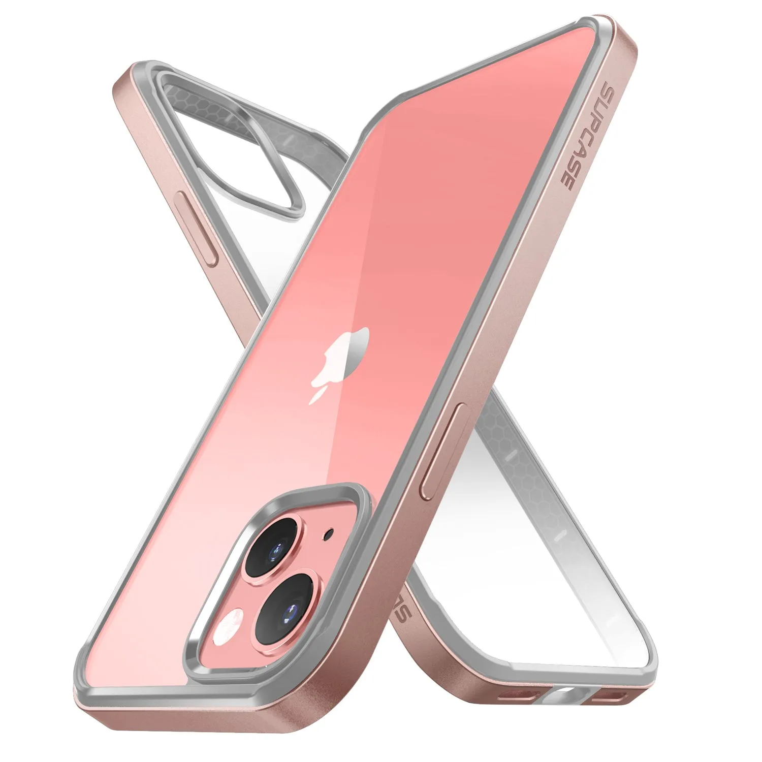 Editors Pick iPhone 13 6.1 inch Unicorn Beetle Edge Clear Bumper Case-Peach  Last Chance!
