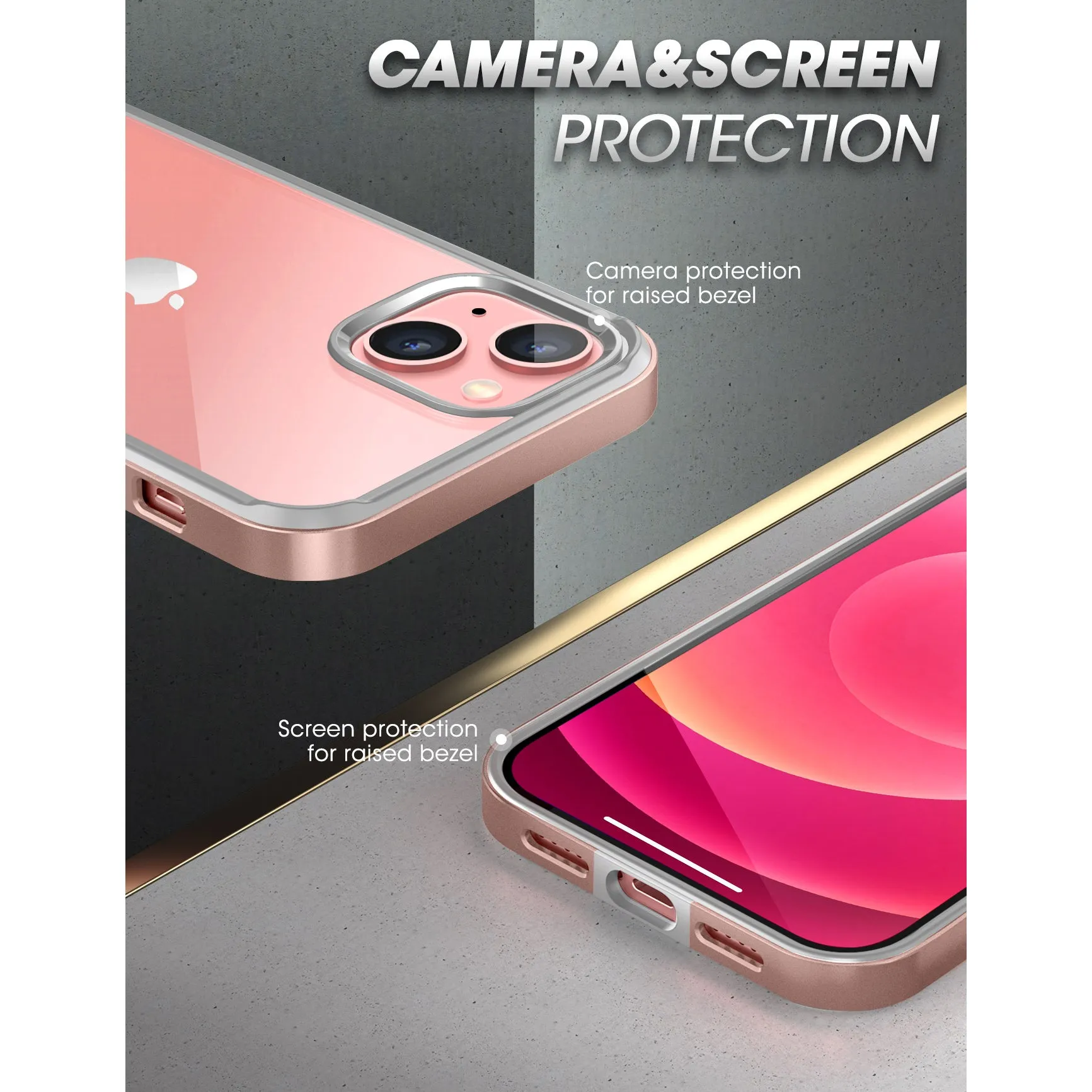 Editors Pick iPhone 13 6.1 inch Unicorn Beetle Edge Clear Bumper Case-Peach  Last Chance!