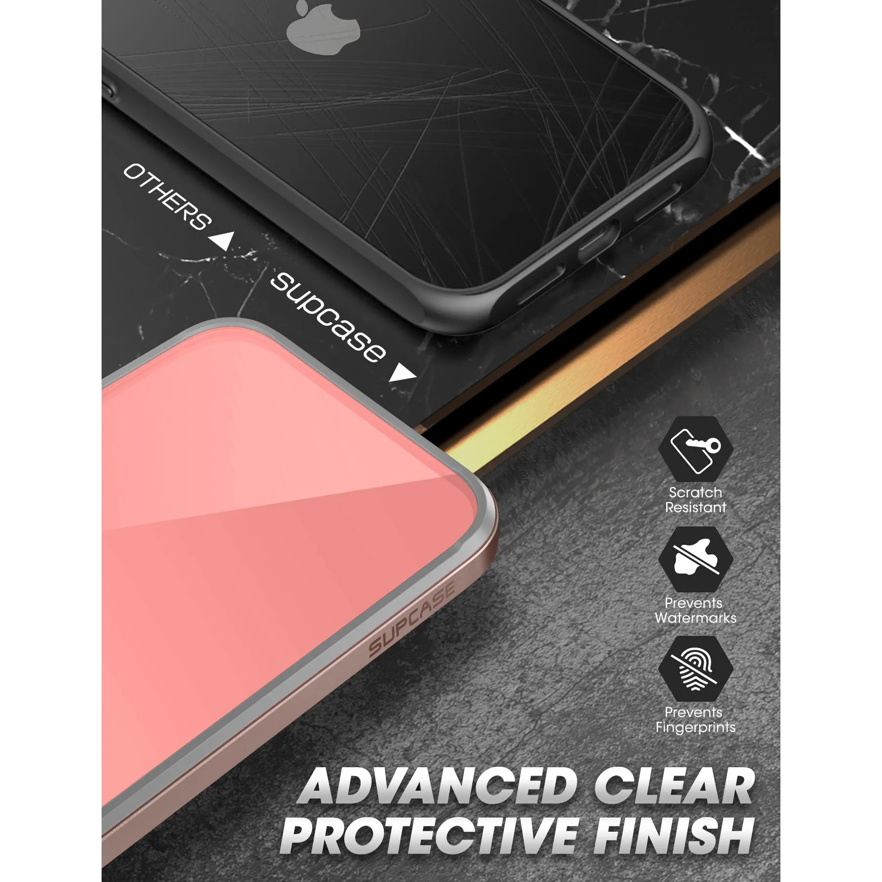 Editors Pick iPhone 13 6.1 inch Unicorn Beetle Edge Clear Bumper Case-Peach  Last Chance!