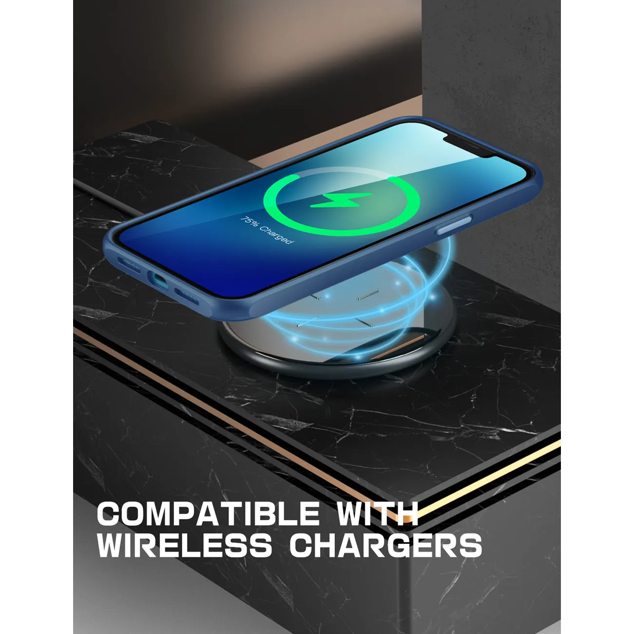 Editors Pick iPhone 13 6.1 inch Unicorn Beetle Style Slim Clear Case-Blue  Almost Sold Out!
