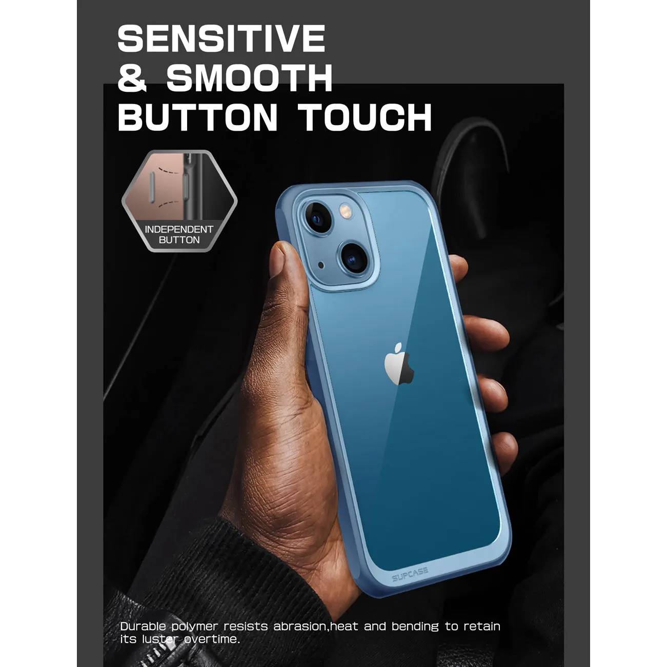 Editors Pick iPhone 13 6.1 inch Unicorn Beetle Style Slim Clear Case-Blue  Almost Sold Out!