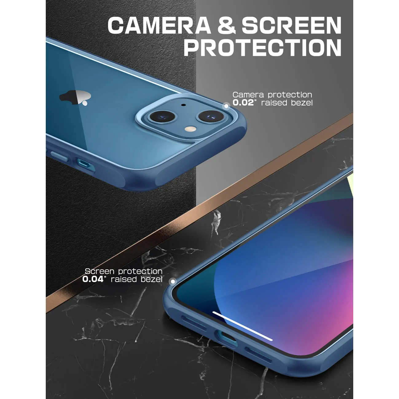 Editors Pick iPhone 13 6.1 inch Unicorn Beetle Style Slim Clear Case-Blue  Almost Sold Out!