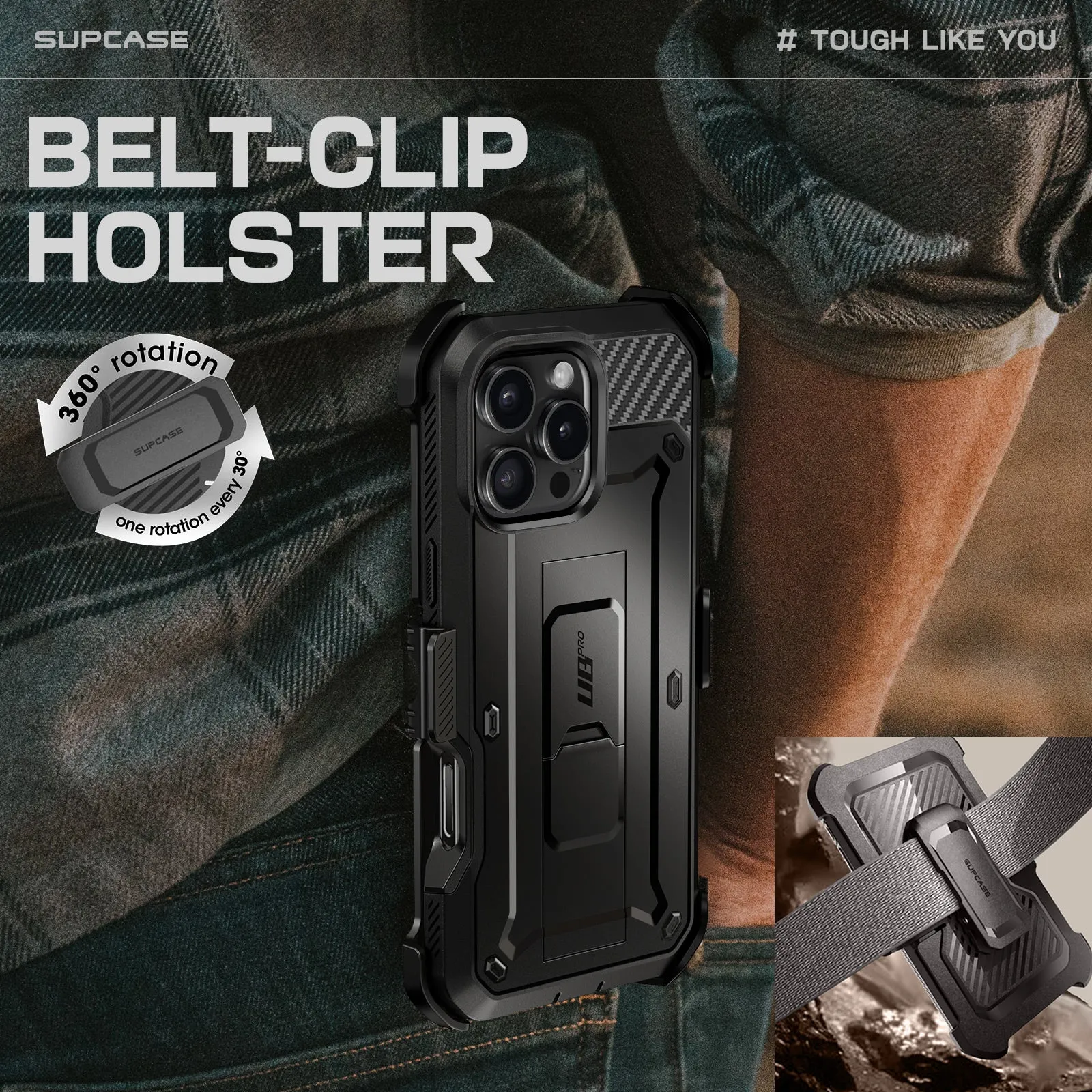 Editors Pick iPhone 16 Pro 6.3 inch Unicorn Beetle Pro Rugged Case-Black  Limited Availability!
