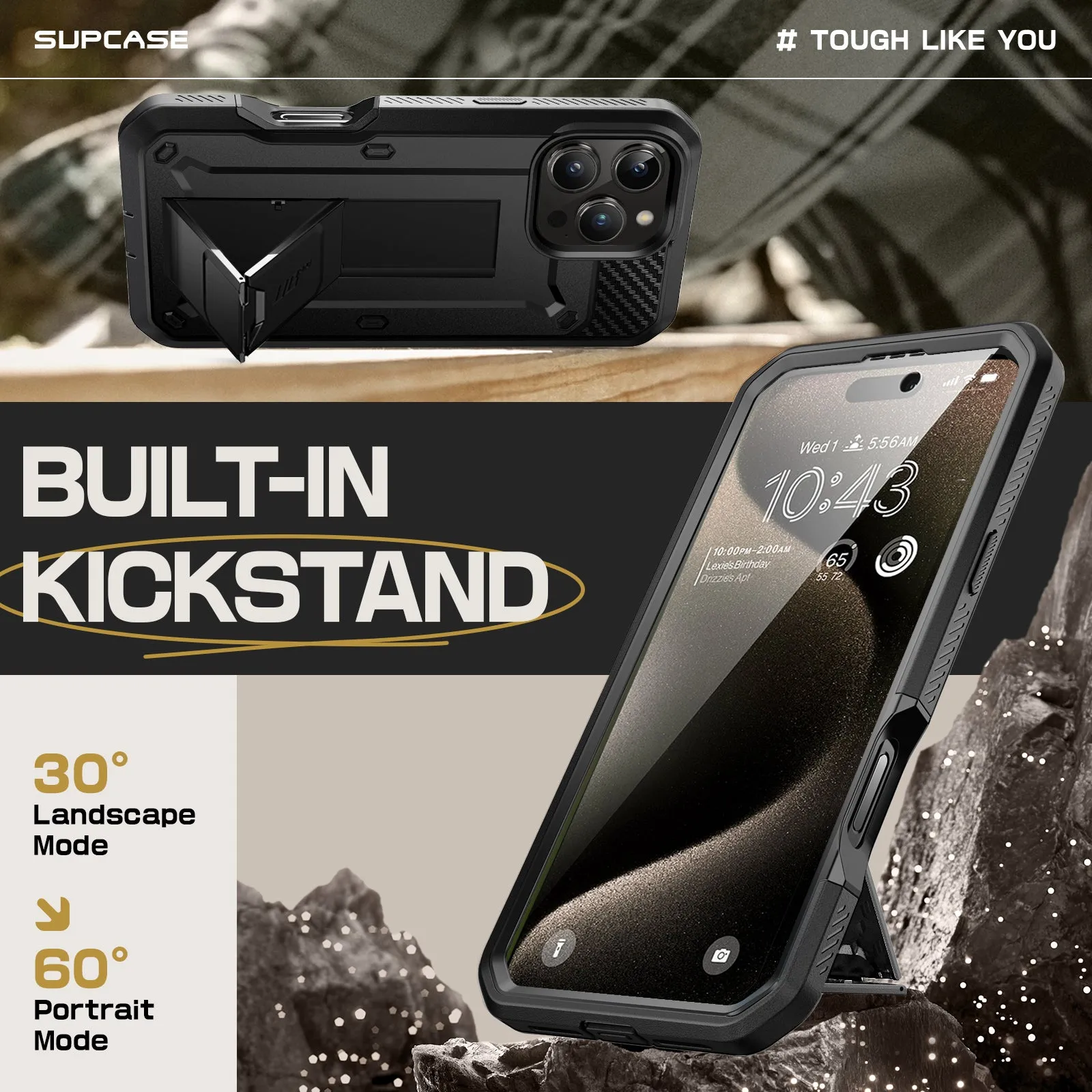 Editors Pick iPhone 16 Pro 6.3 inch Unicorn Beetle Pro Rugged Case-Black  Limited Availability!