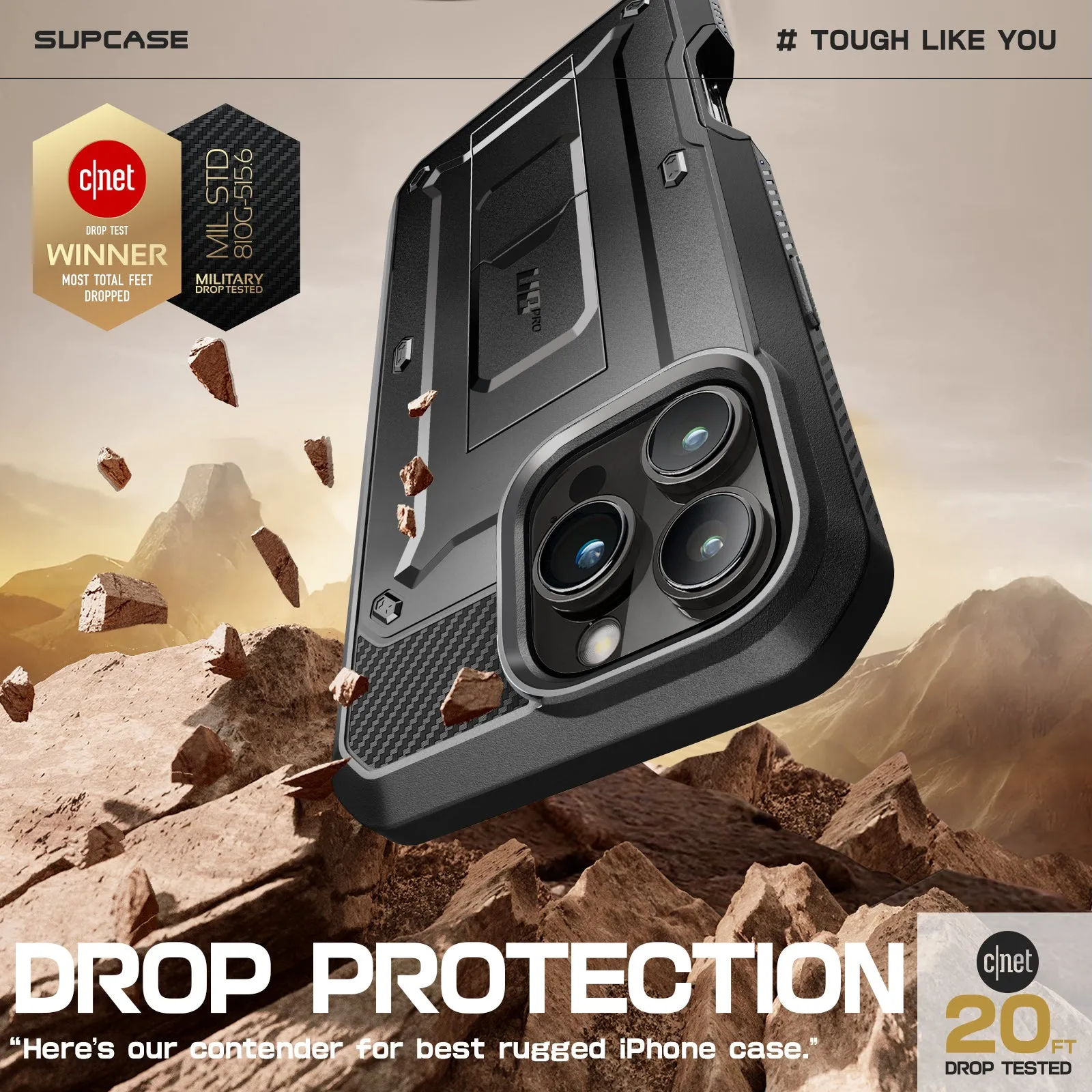 Editors Pick iPhone 16 Pro 6.3 inch Unicorn Beetle Pro Rugged Case-Black  Limited Availability!
