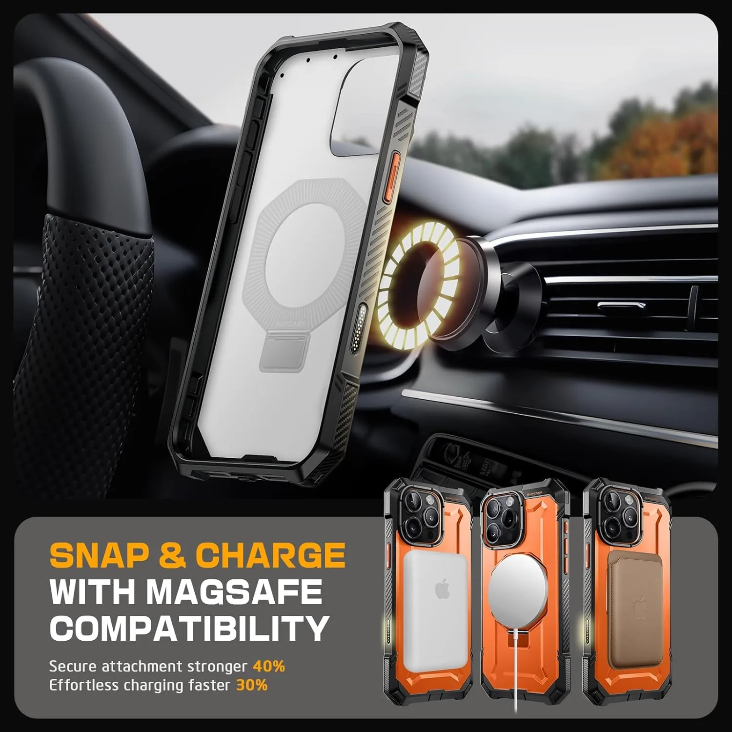 Editors Pick iPhone 16 Pro Max 6.9 inch UB Grip MagSafe Camera Control Button Phone Case-Magma  Limited Availability!