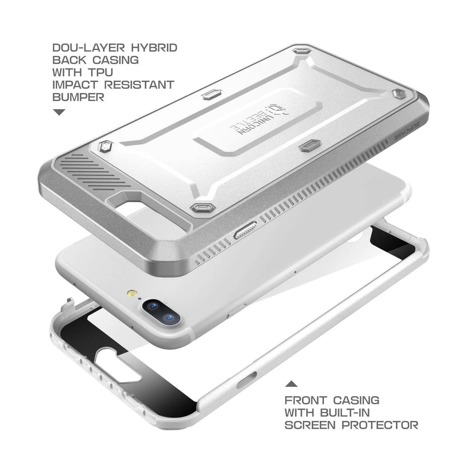 Editors Pick iPhone 7 Unicorn Beetle Pro Holster Case-White  Last Chance!