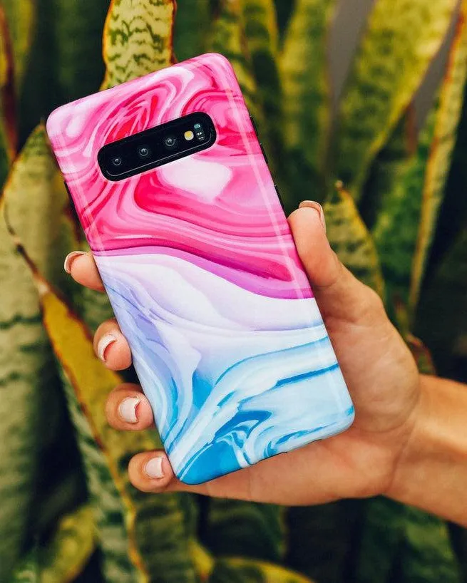 Editors Pick Land & Sea | Marble Swirl iPhone Samsung Case  Stylish & Comfortable