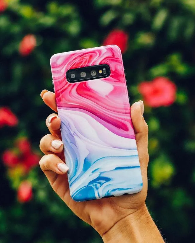 Editors Pick Land & Sea | Marble Swirl iPhone Samsung Case  Stylish & Comfortable