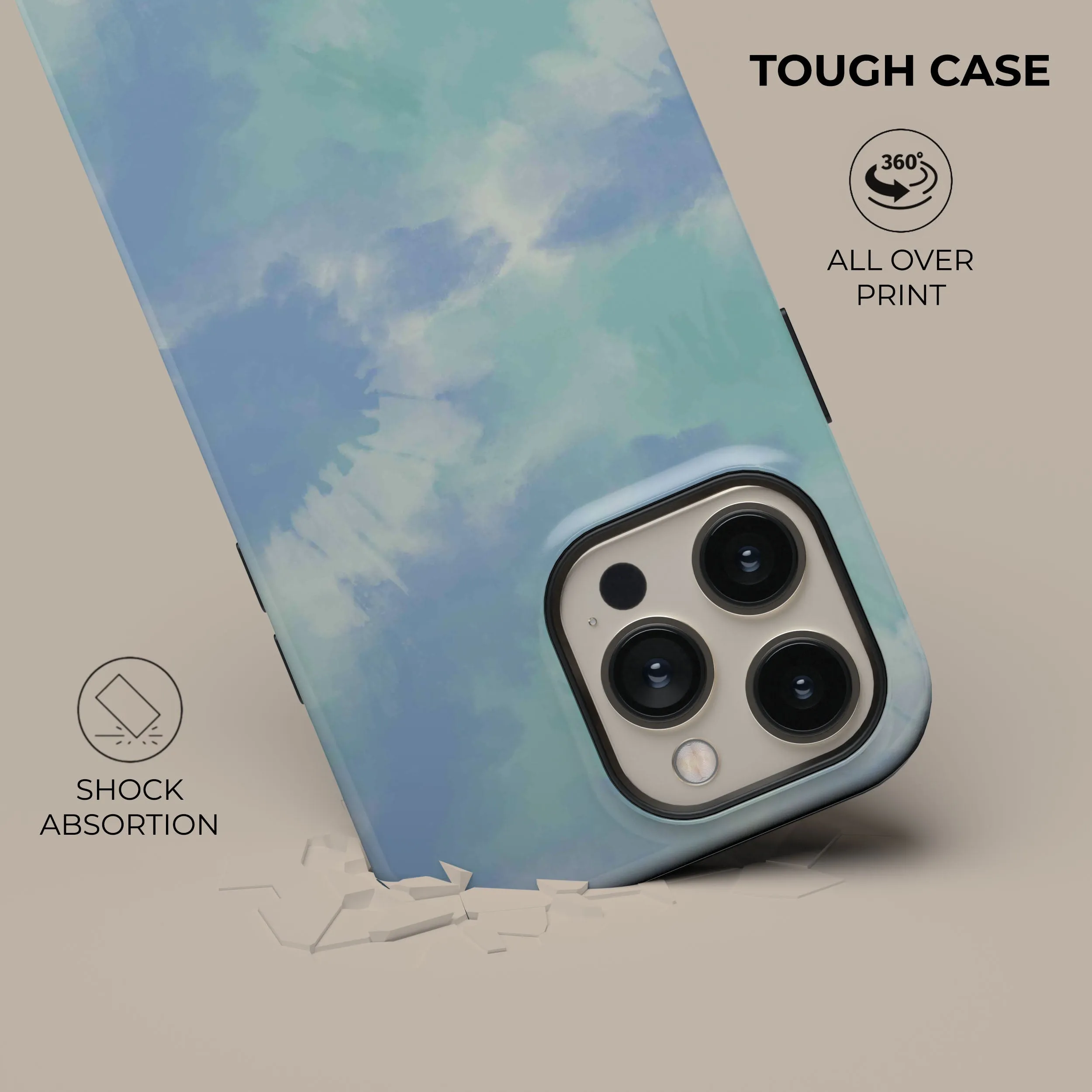 Editors Pick Ocean Green Tie Dye Phone Case  Last Few Pieces!