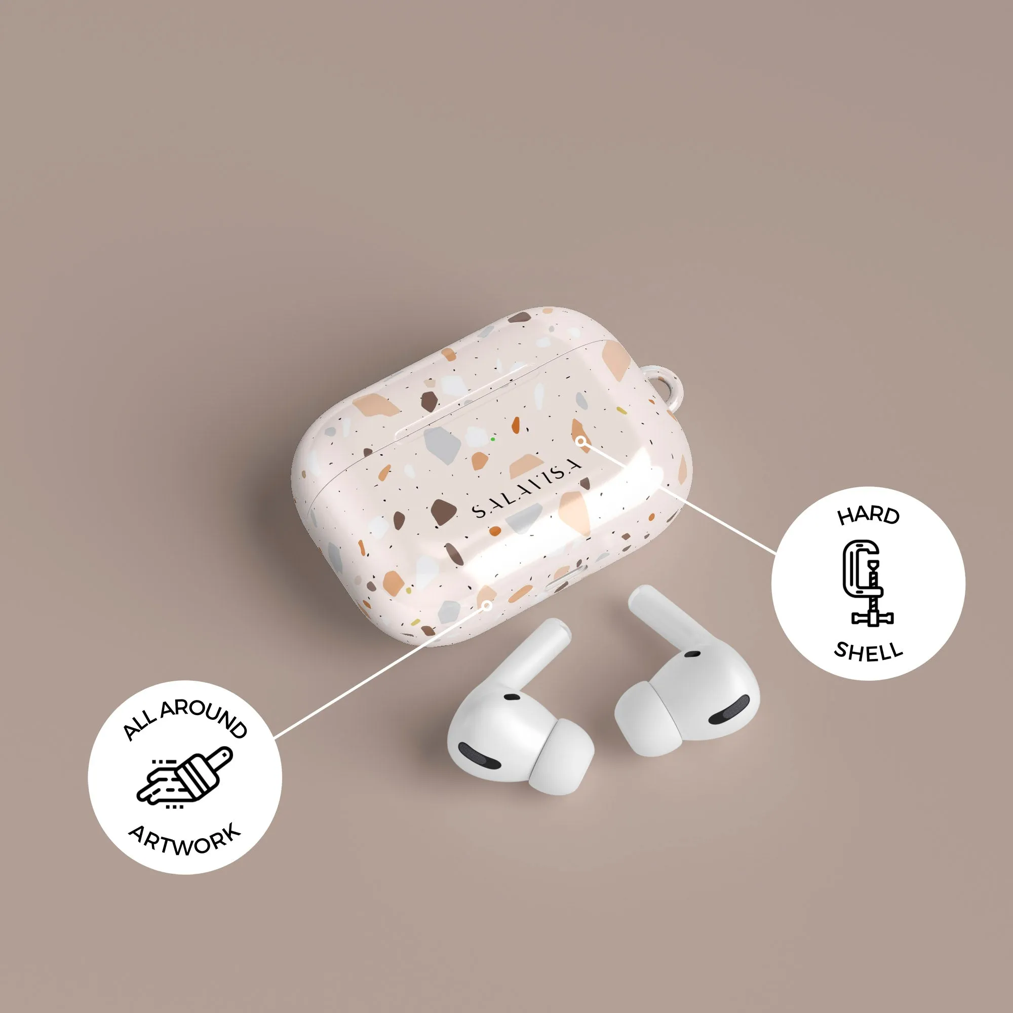 Editors Pick Pink Terrazzo Wonderland AirPods Case  Limited Stock!