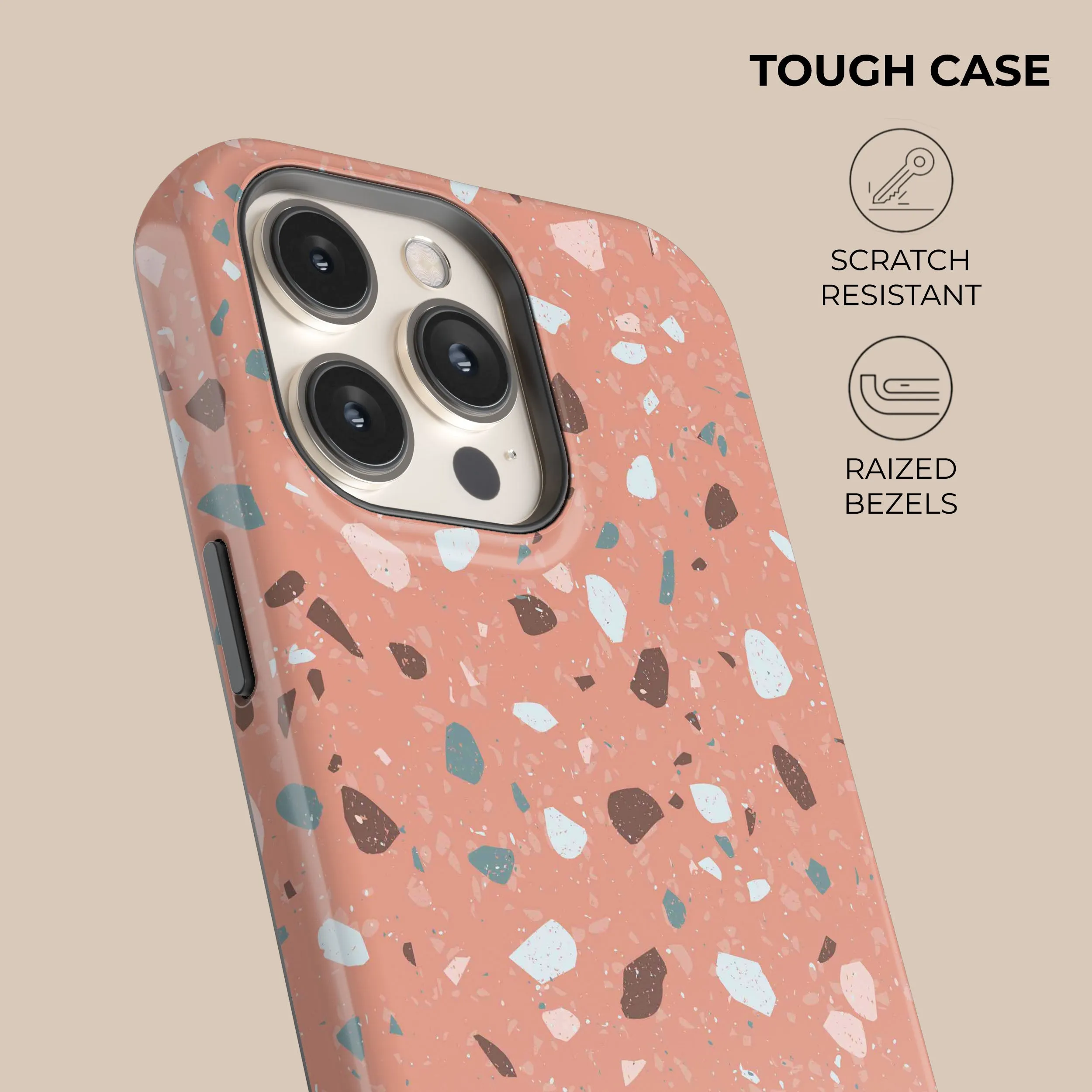 Editors Pick Pinky Terrazzo Phone Case  Last Chance!