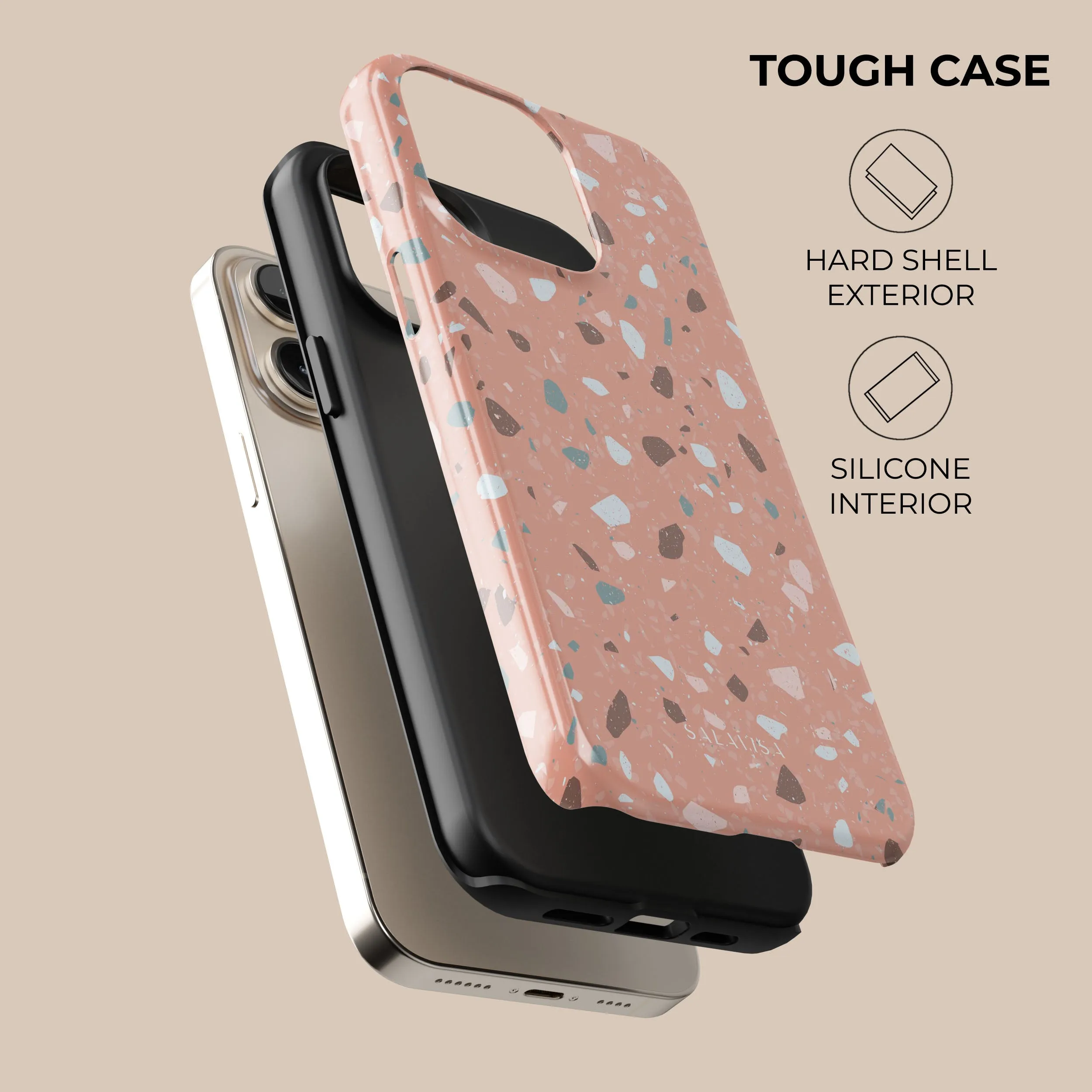 Editors Pick Pinky Terrazzo Phone Case  Last Chance!