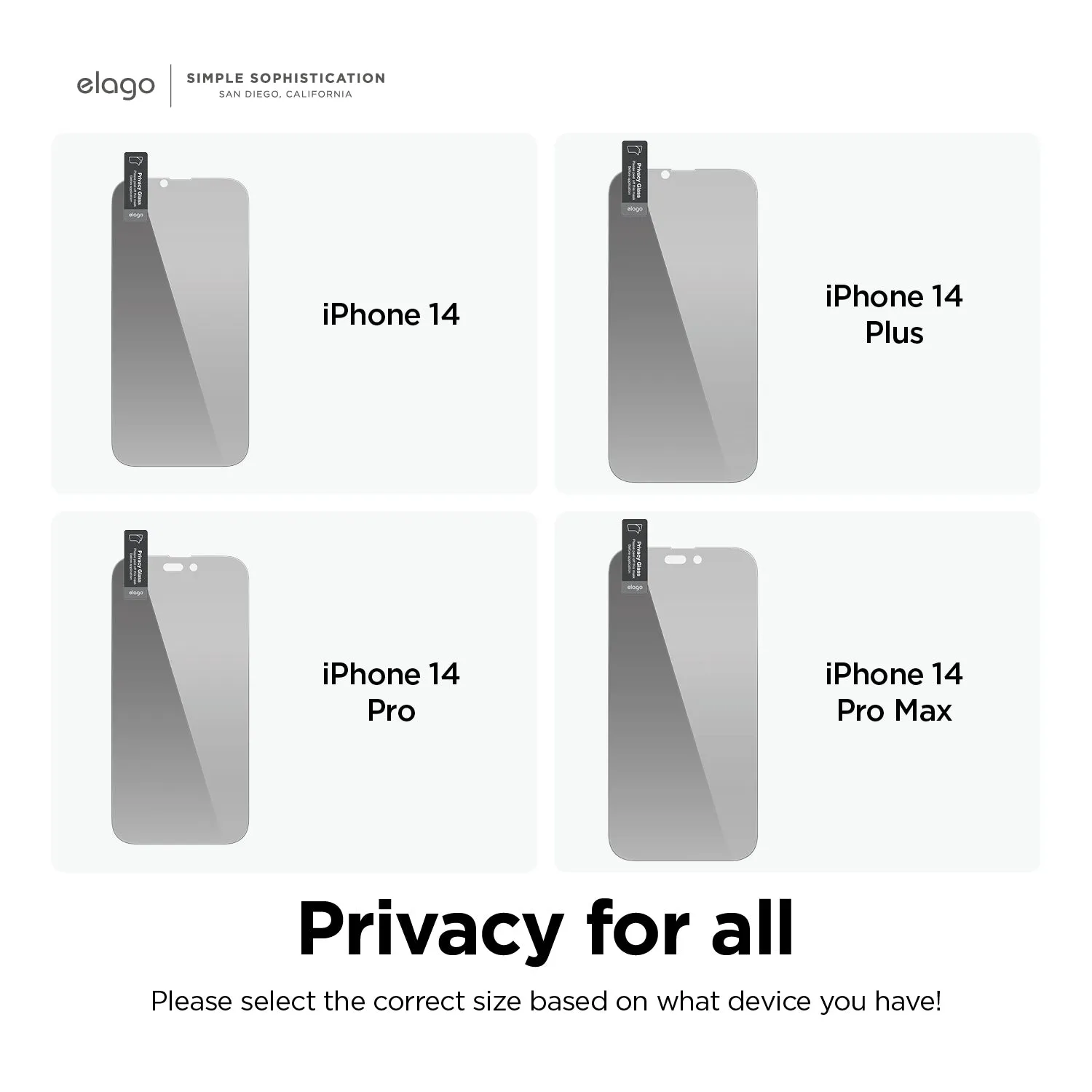 Editors Pick Privacy Glass  Screen Protector for iPhone 14 Pro Max  Last Few Pieces!