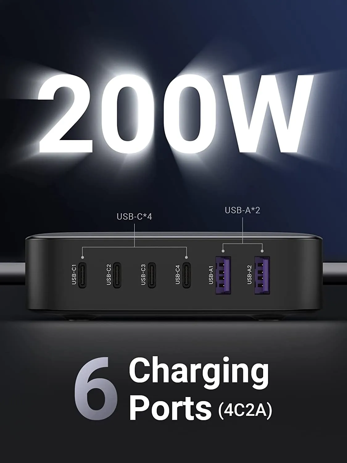 Editors Pick UGREEN Nexode 200W USB C GaN Charger-6 Ports Desktop Charger  Dont Miss Out!