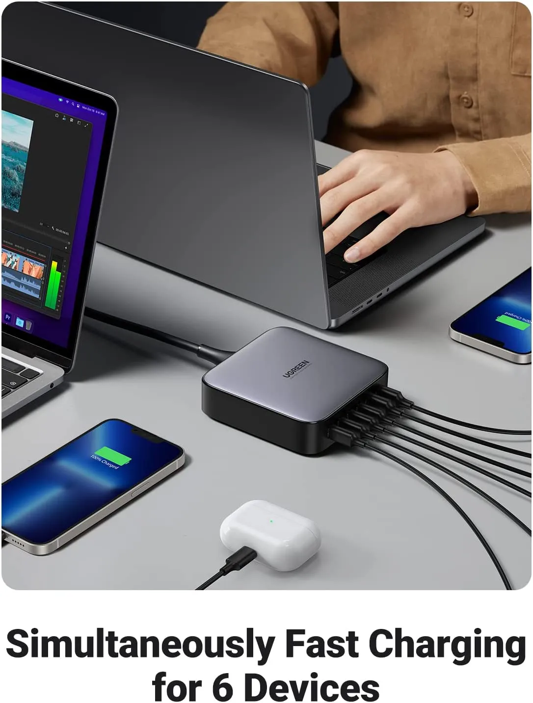 Editors Pick UGREEN Nexode 200W USB C GaN Charger-6 Ports Desktop Charger  Dont Miss Out!