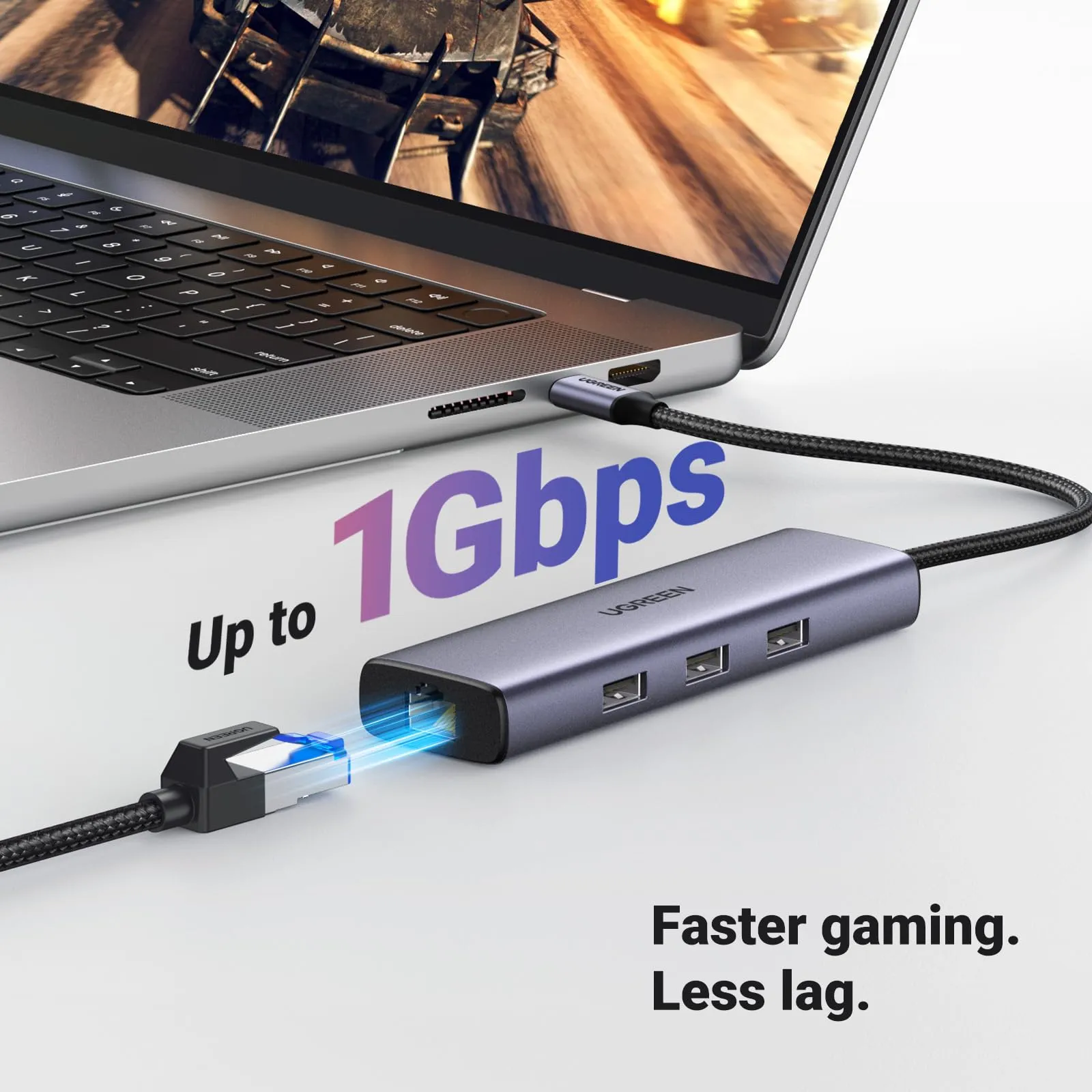 Editors Pick UGREEN Revodok 6 in 1 USB C Hub Gigabit Ethernet Adapter with 4K HDMI  Limited Availability!