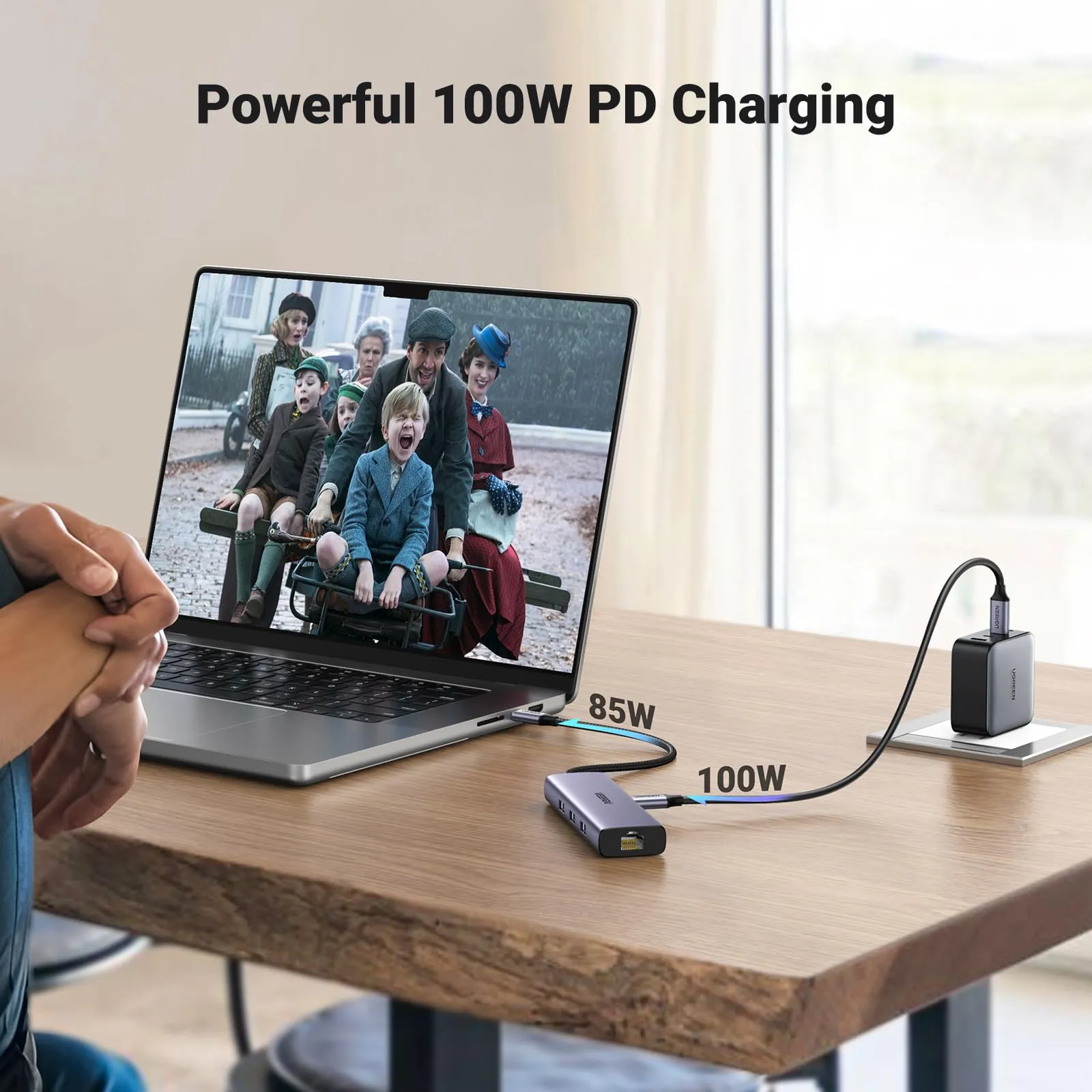 Editors Pick UGREEN Revodok 6 in 1 USB C Hub Gigabit Ethernet Adapter with 4K HDMI  Limited Availability!