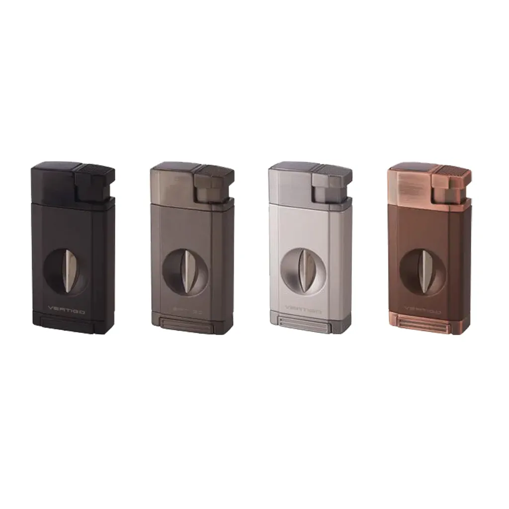 Editors Pick Vertigo Saber Double Flame Torch Lighter w/Fold Out V Cutter  Limited Availability!