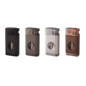 Editors Pick Vertigo Saber Double Flame Torch Lighter w/Fold Out V Cutter  Limited Availability!