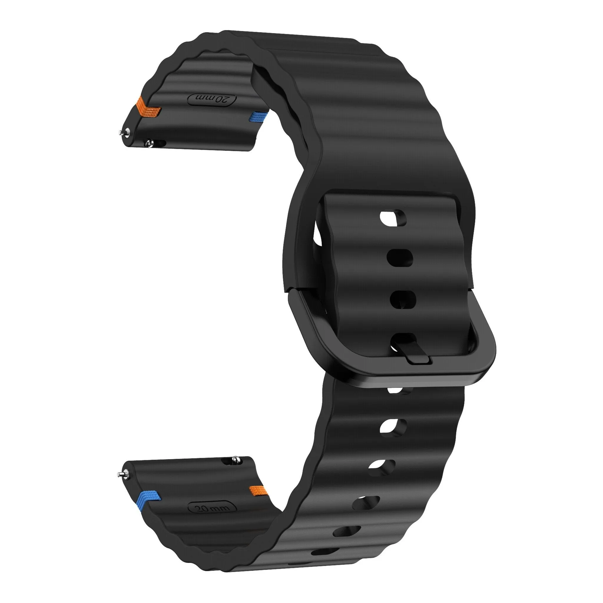 Editors Pick Xiaomi Amazfit GTS Wave Silicone Strap (Black)  Limited Stock!