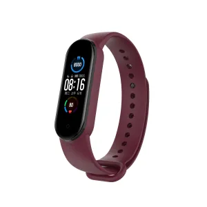 Editors Pick Xiaomi Mi Band 6 Silicone Strap (Dark Red)  Stylish & Comfortable