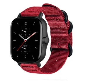 Exclusive Amazfit GTS 2 Nylon Strap with Buckle (Red)  Last Few Pieces!