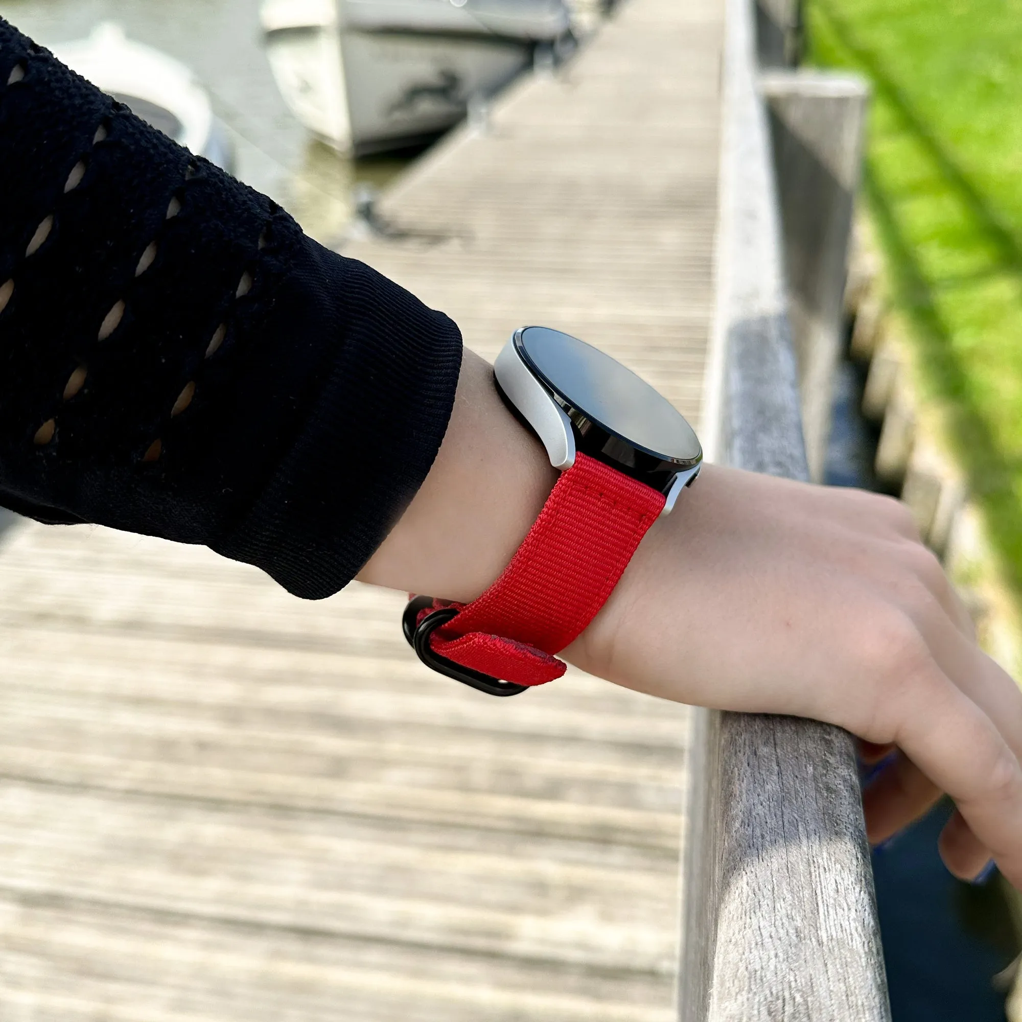 Exclusive Amazfit GTS 2 Nylon Strap with Buckle (Red)  Last Few Pieces!