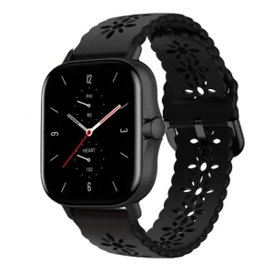 Exclusive Amazfit GTS 2 Silicone Strap Patterned (Black)  Last Chance!