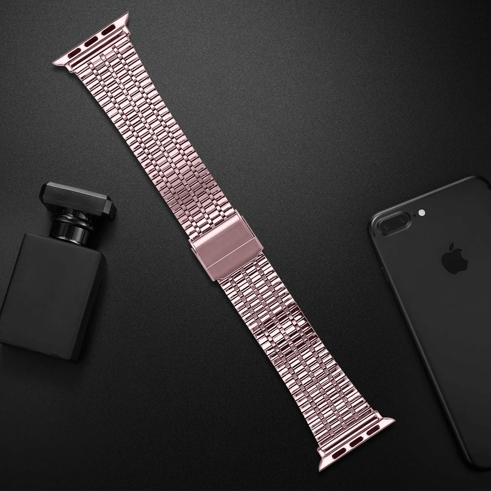 Exclusive Apple Watch Fine Steel Strap (Pink)  Limited Release!