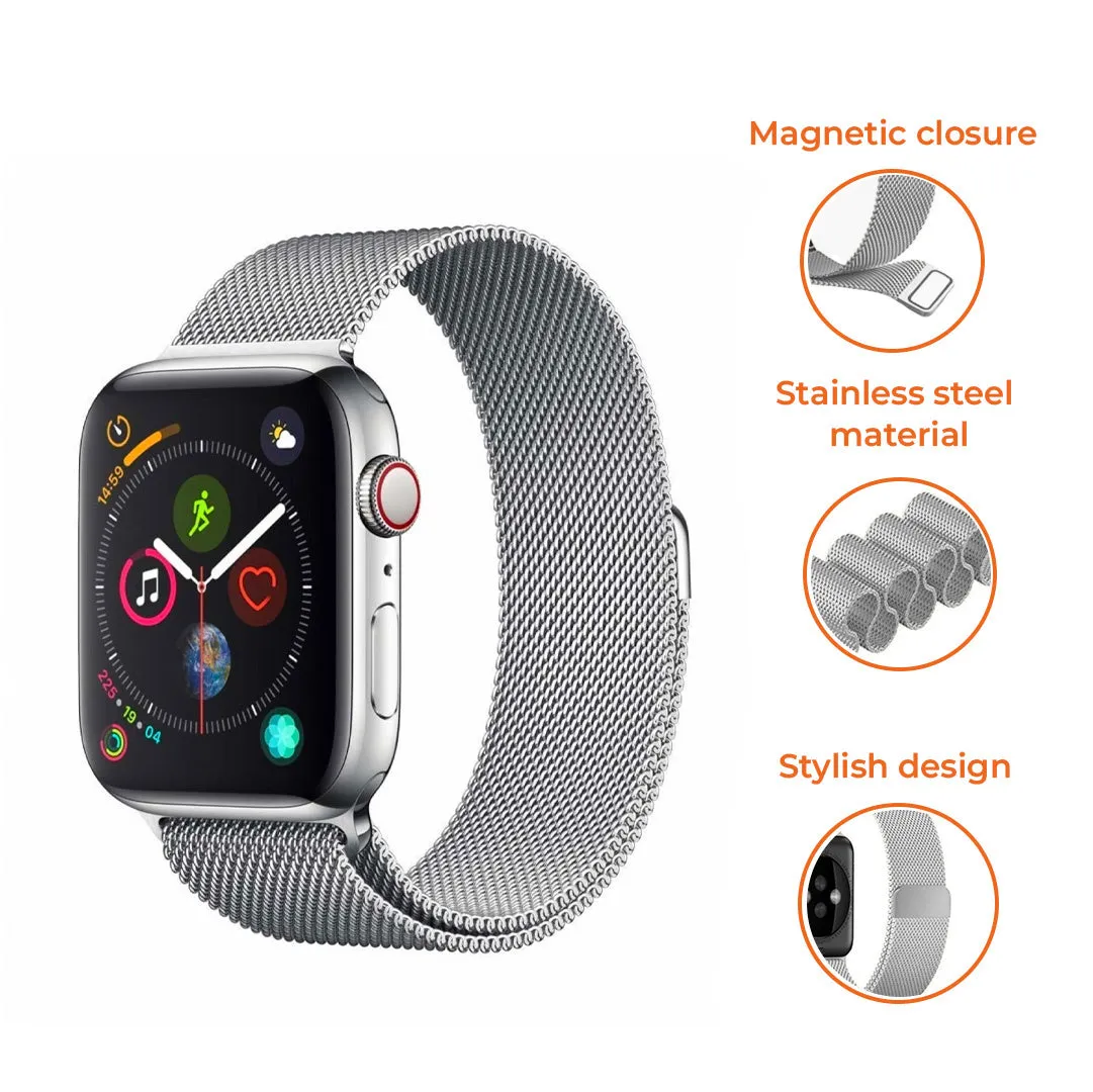 Exclusive Apple Watch Milanese Strap (Silver)  Ends Soon!