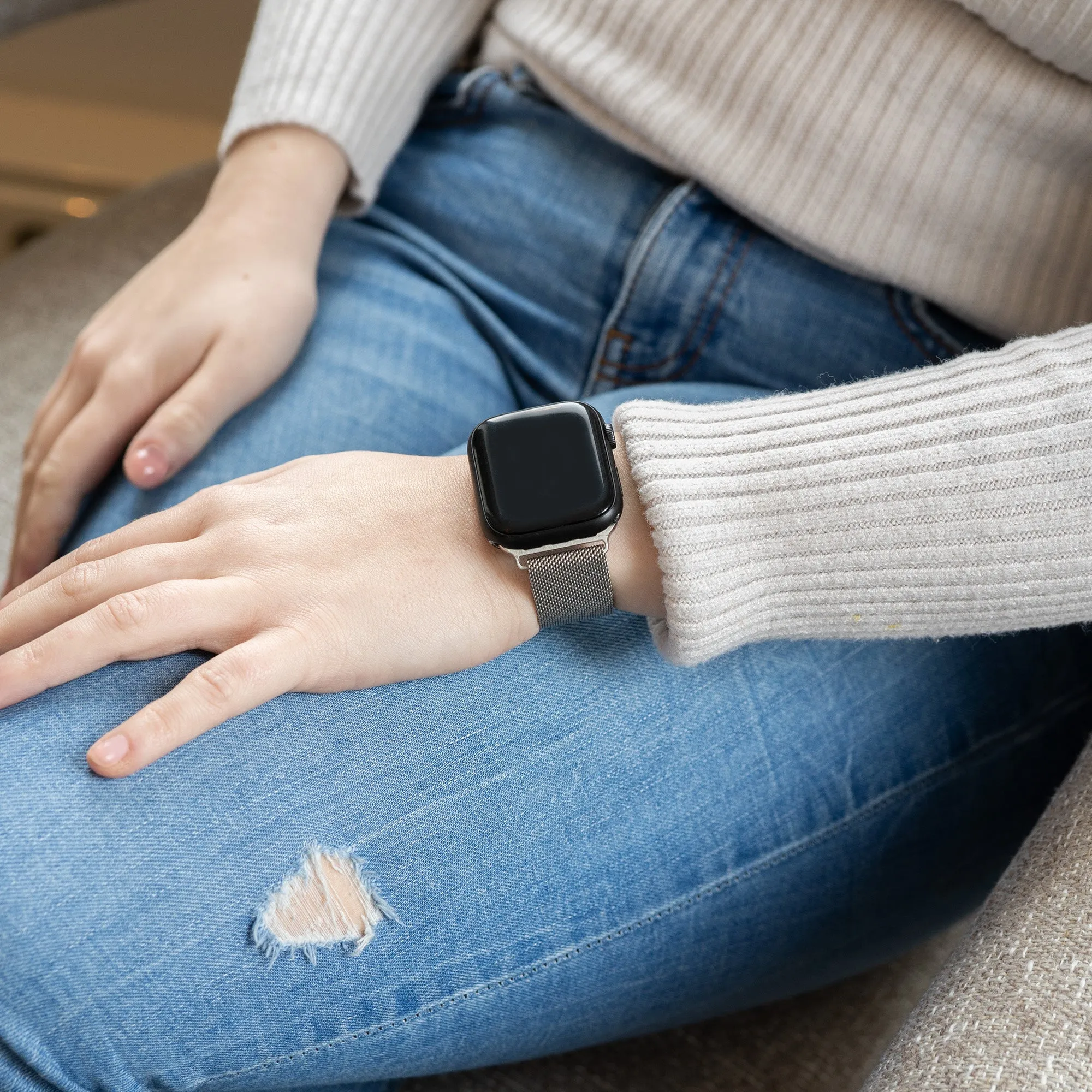 Exclusive Apple Watch Milanese Strap (Silver)  Ends Soon!