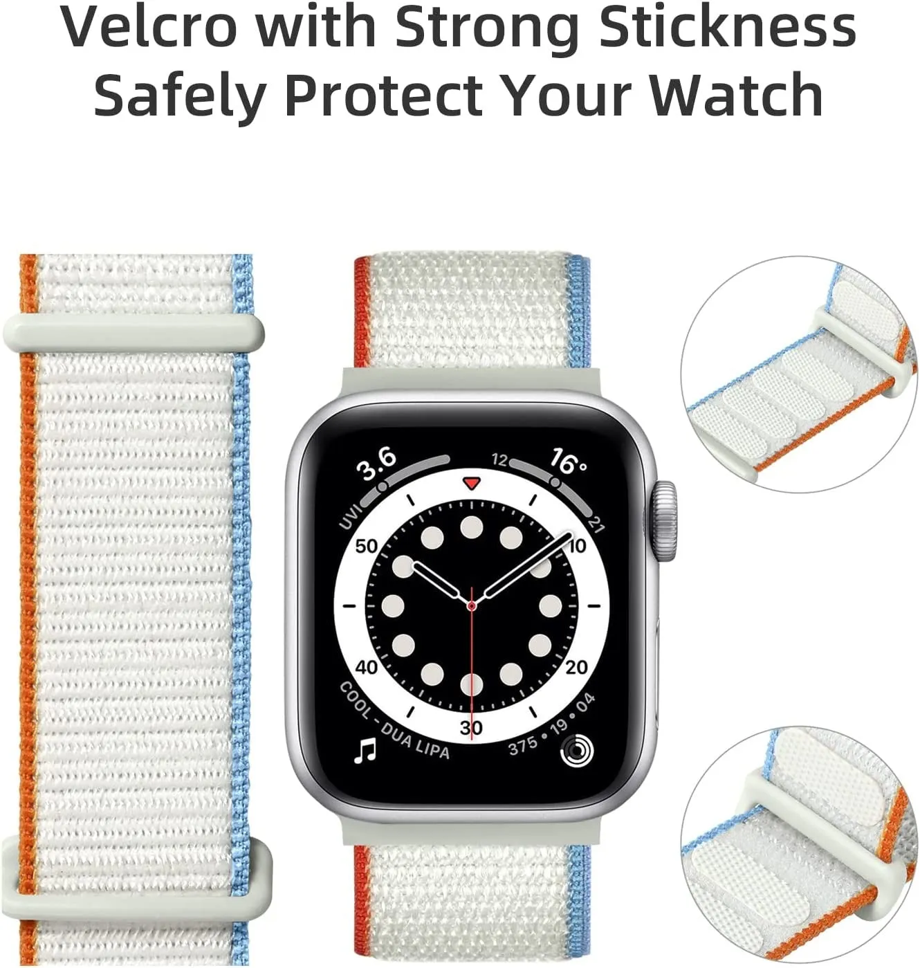Exclusive Apple watch Nylon Loop Strap (Milky White)  Last Few Pieces!
