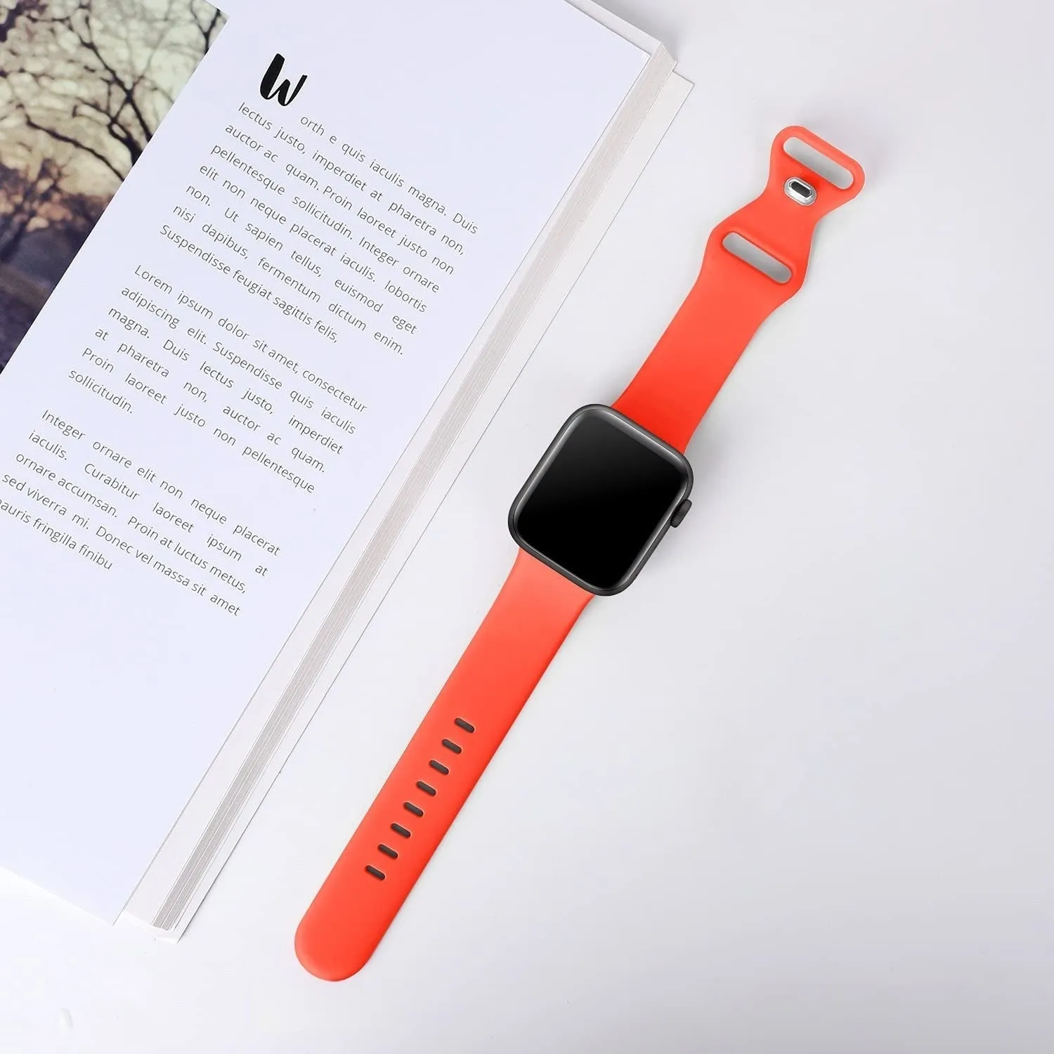 Exclusive Apple Watch Silicone Strap Classic (Coral)  Limited Availability!