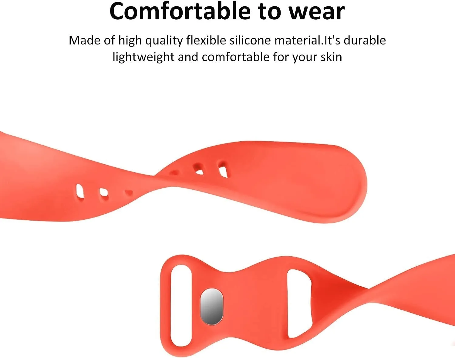 Exclusive Apple Watch Silicone Strap Classic (Coral)  Limited Availability!