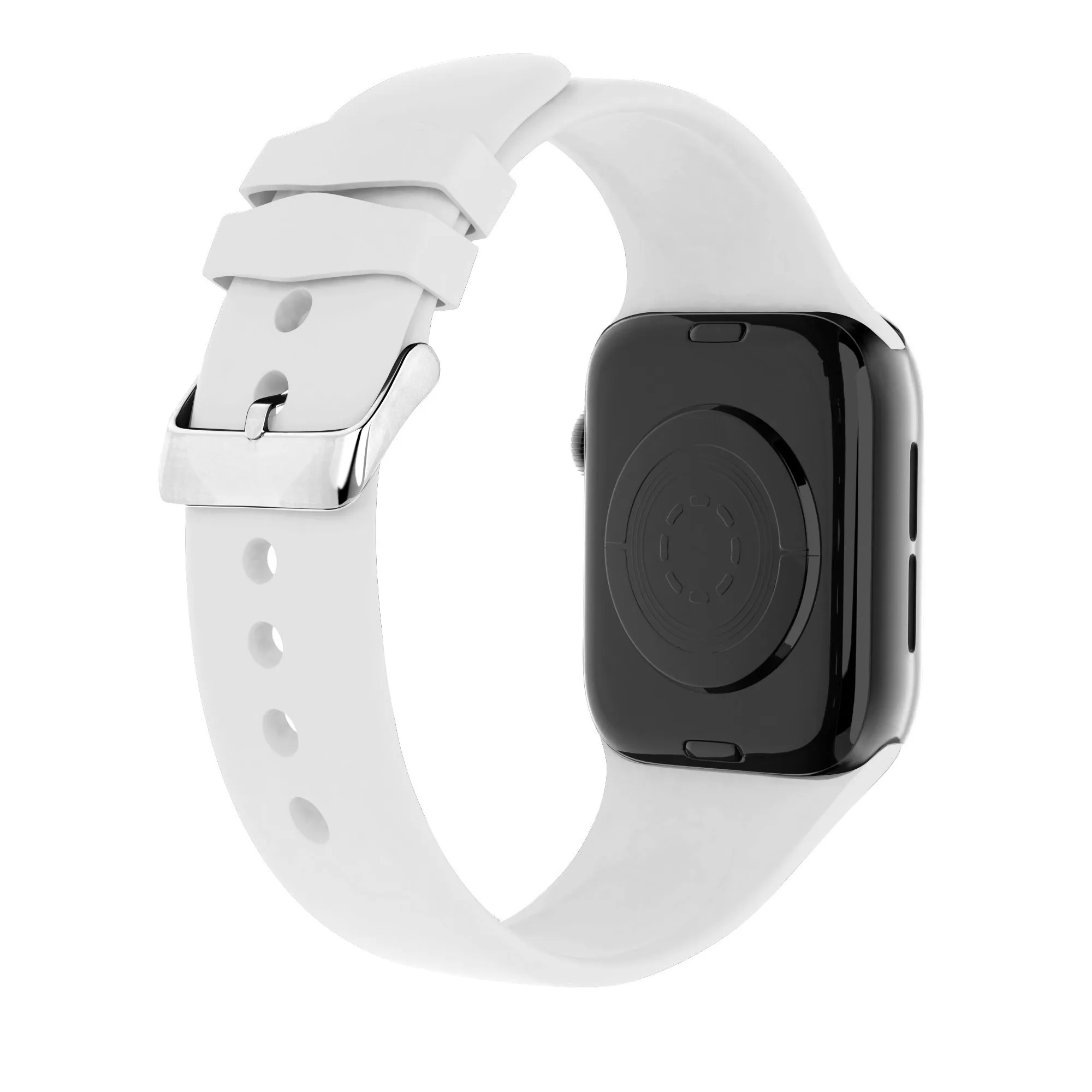 Exclusive Apple Watch Silicone Strap with Buckle (White)  Last Few Pieces!