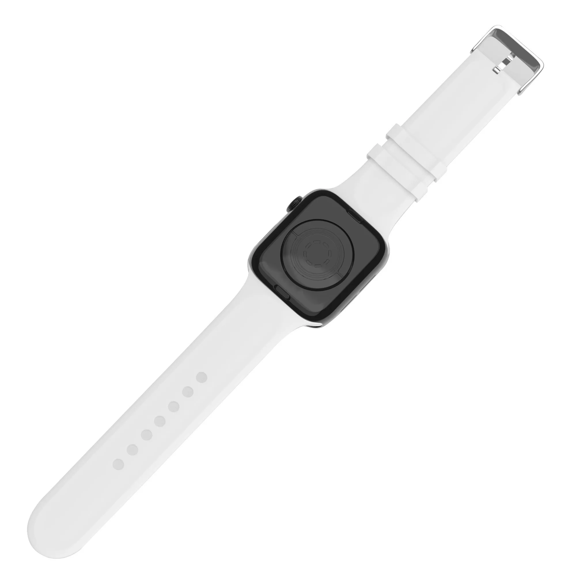 Exclusive Apple Watch Silicone Strap with Buckle (White)  Last Few Pieces!