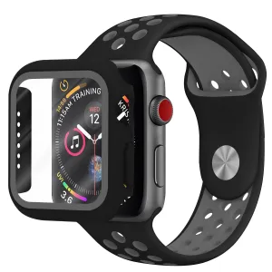 Exclusive Apple Watch Sport Strap   TPU Case (Black/Grey)  Last Few Pieces!