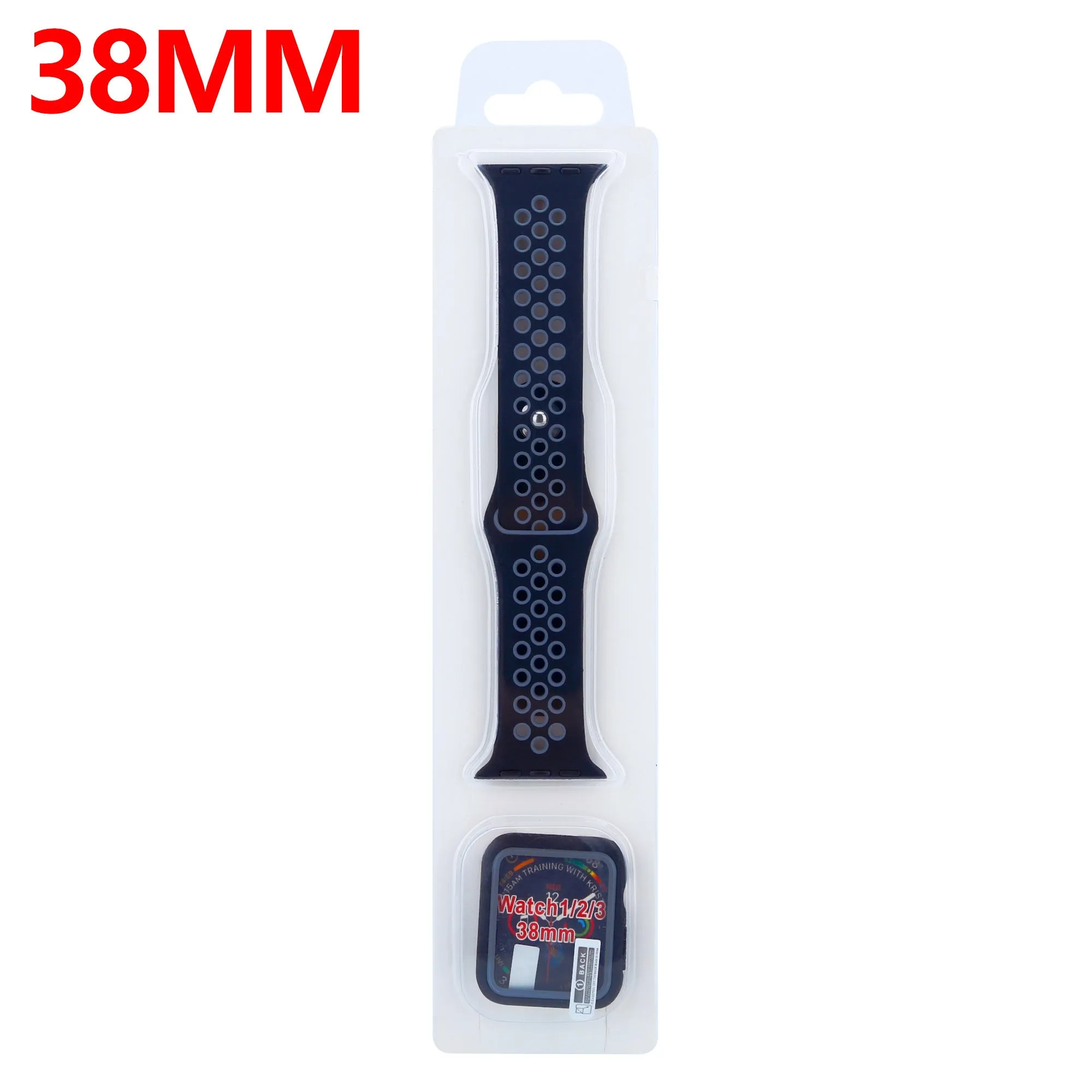 Exclusive Apple Watch Sport Strap   TPU Case (Black/Grey)  Last Few Pieces!