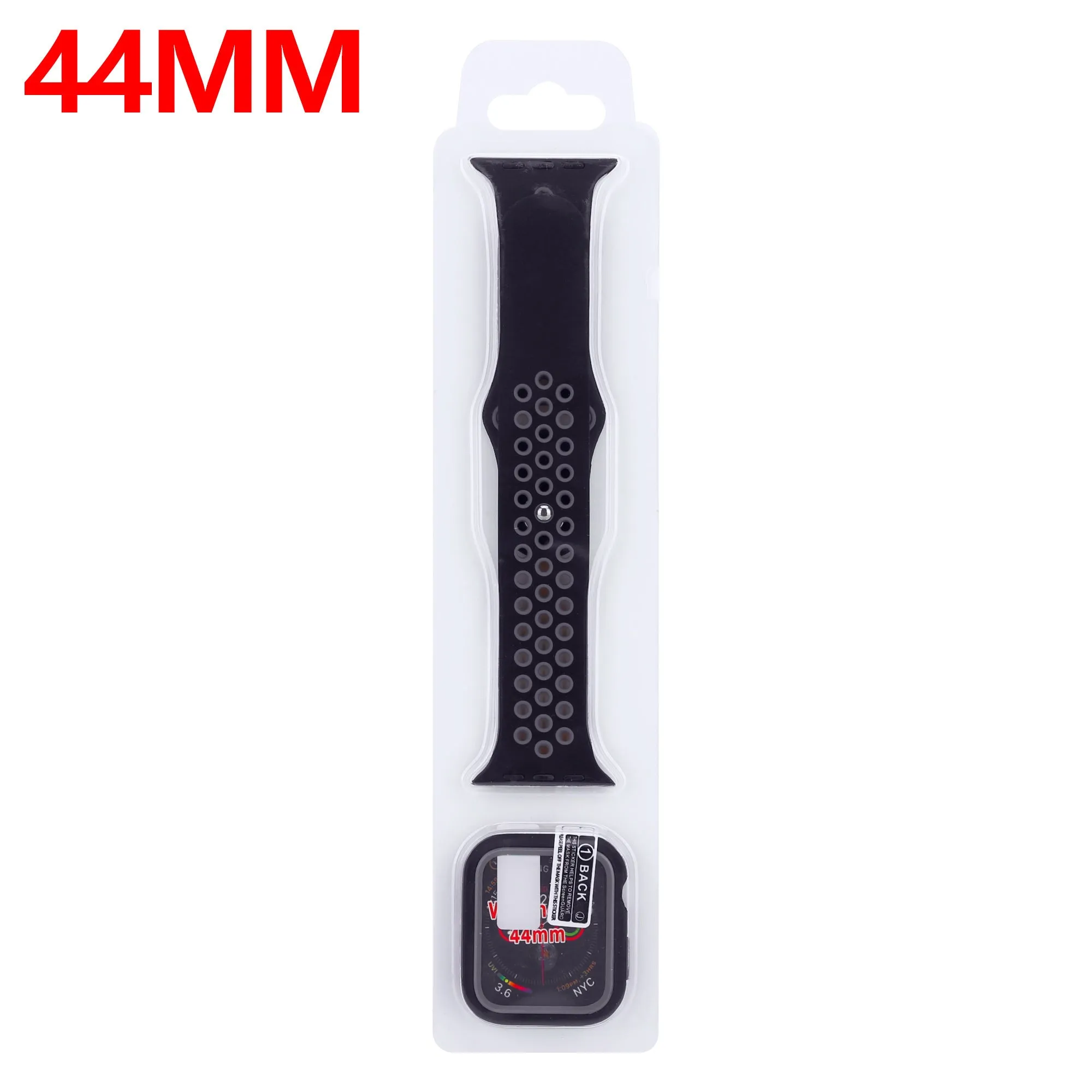 Exclusive Apple Watch Sport Strap   TPU Case (Black/Grey)  Last Few Pieces!