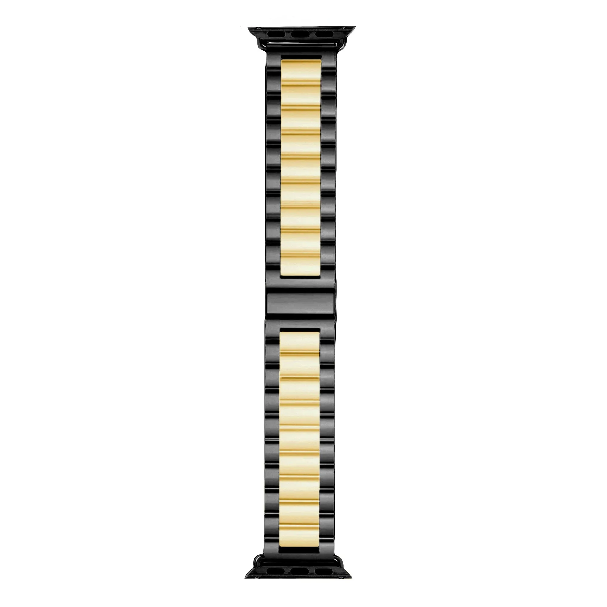 Exclusive Apple Watch Steel Strap (Black/Gold)  Last Few Pieces!