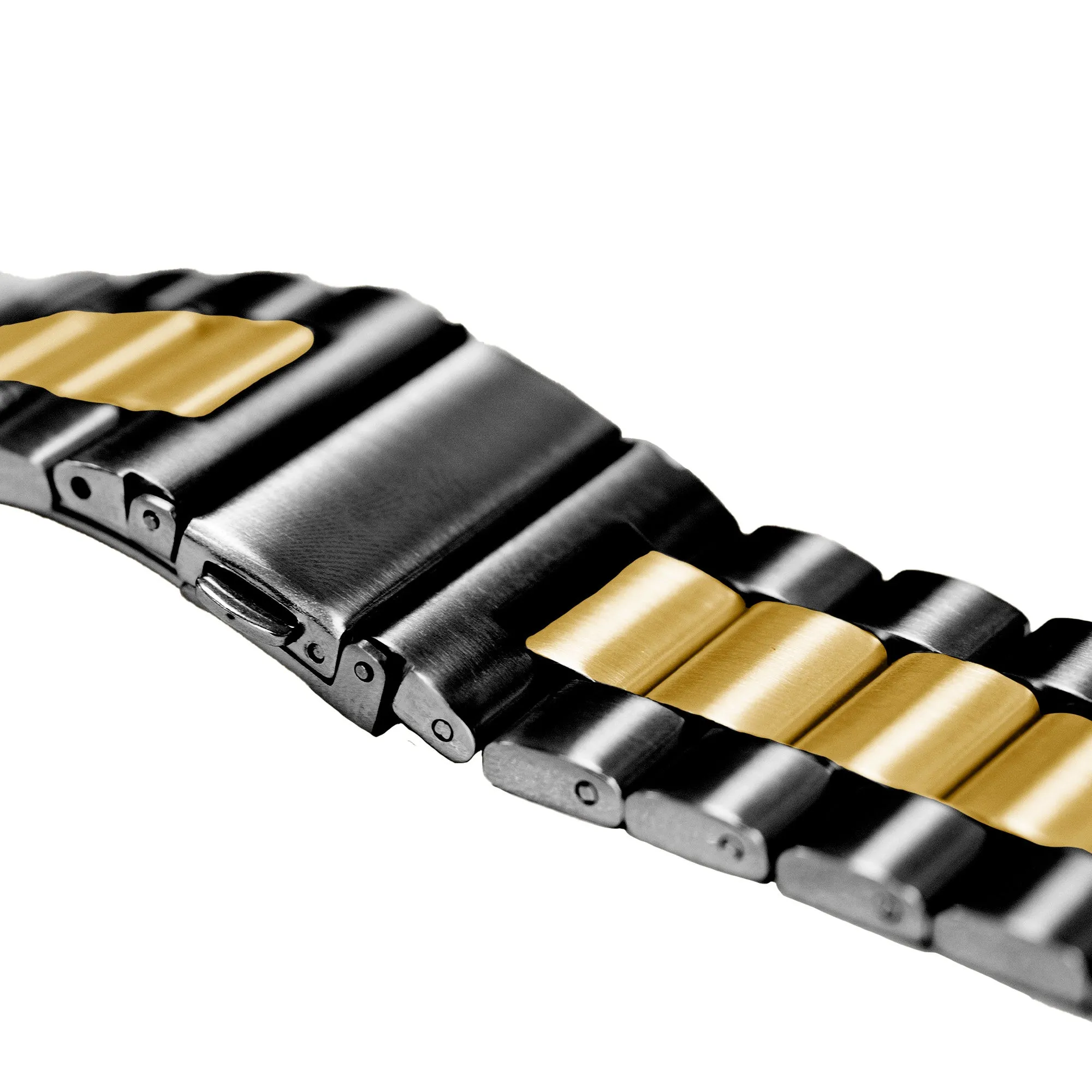 Exclusive Apple Watch Steel Strap (Black/Gold)  Last Few Pieces!