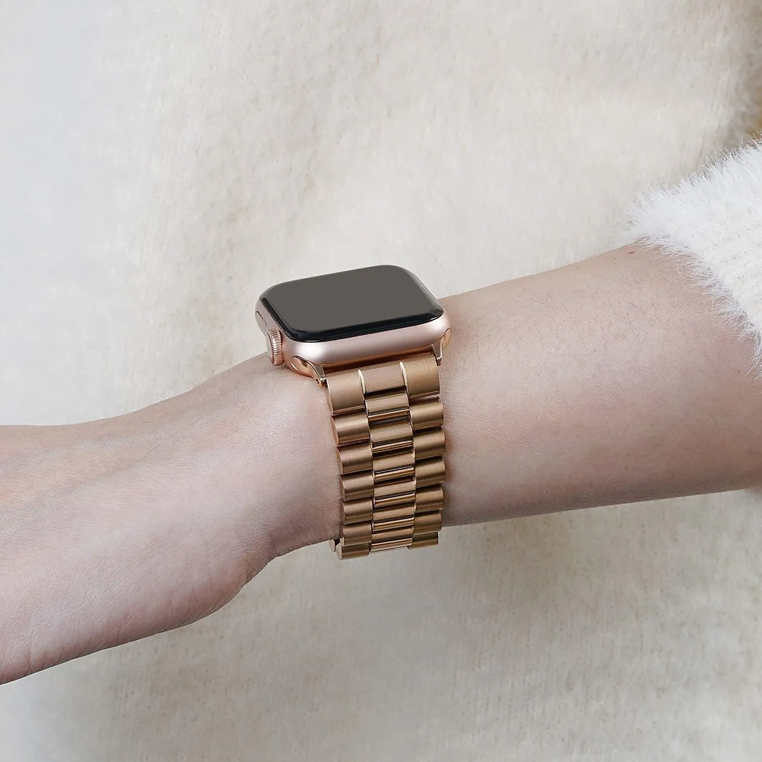 Exclusive Apple Watch Steel Strap Presidential (Rose Gold)  Limited Availability!