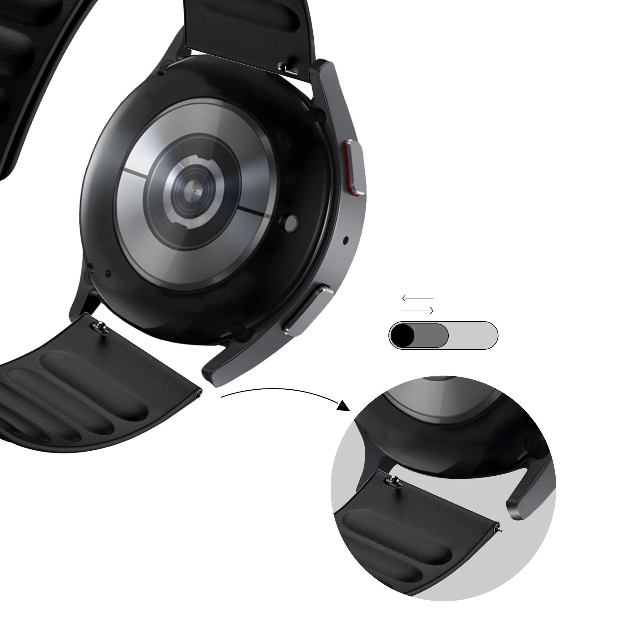 Exclusive Bandz Amazfit GTS 4 Magnetic Woven Strap (Black)  Going Fast!
