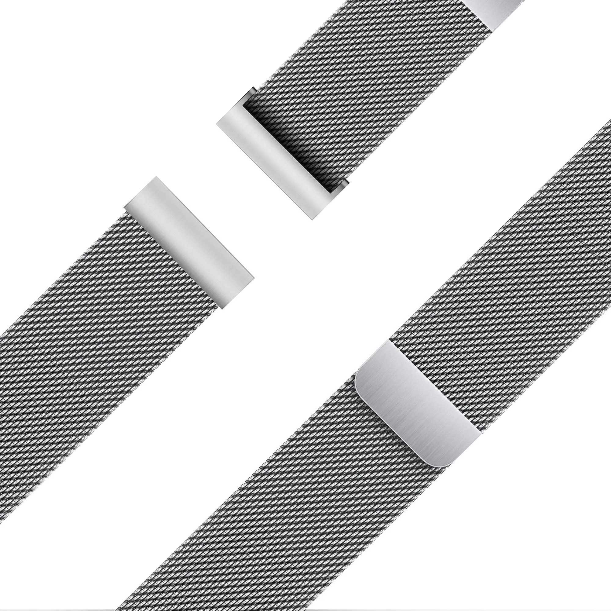 Exclusive Bandz Amazfit GTS 4 (Mini) Milanese Loop Strap (Silver)  Limited Stock!