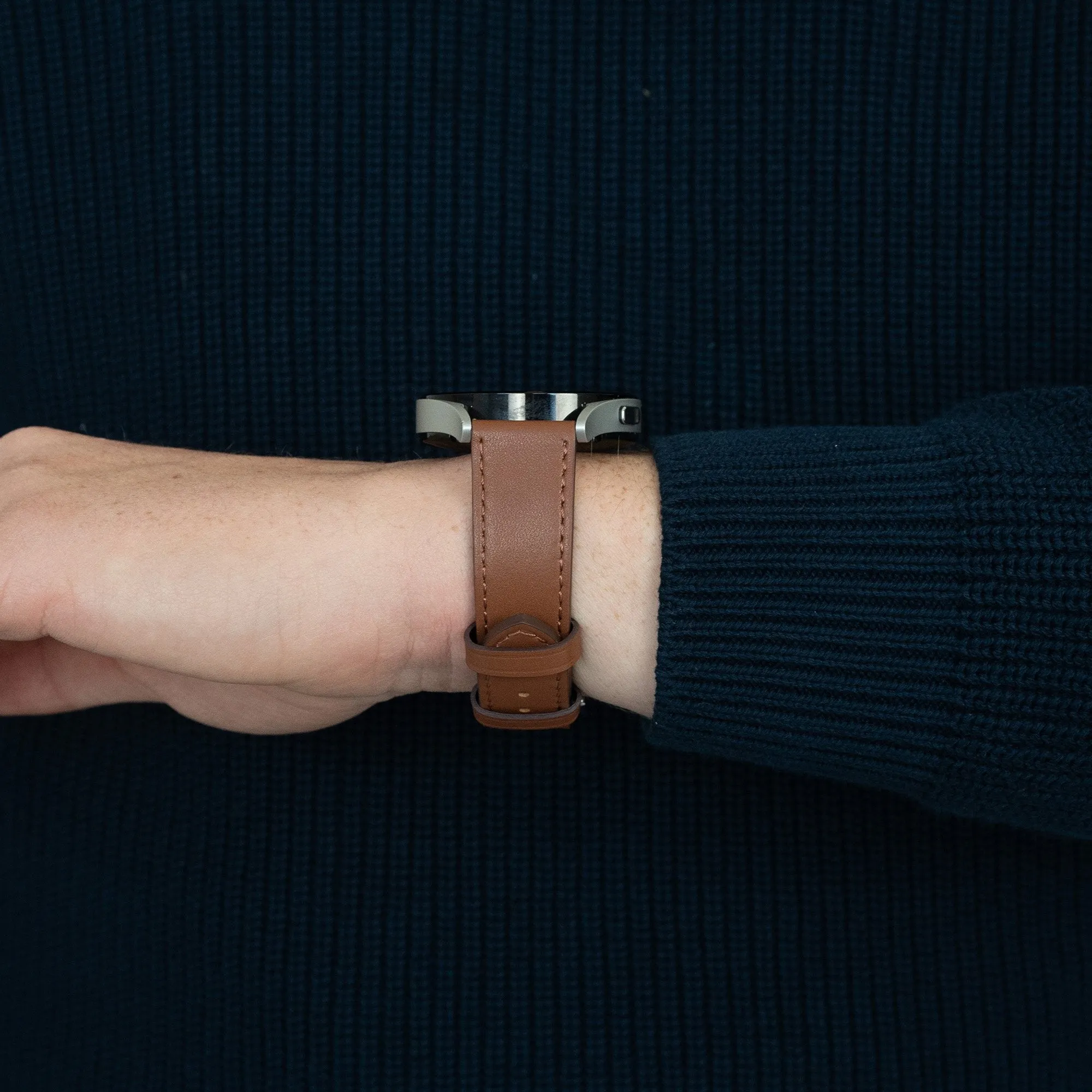 Exclusive Bandz Redmi Watch 5 Active Leather Strap 'Deluxe' (Brown)  Limited Availability!
